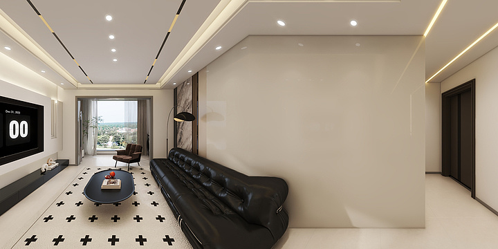 张天欣-宜园二期D111-现代轻奢-装修设计方案