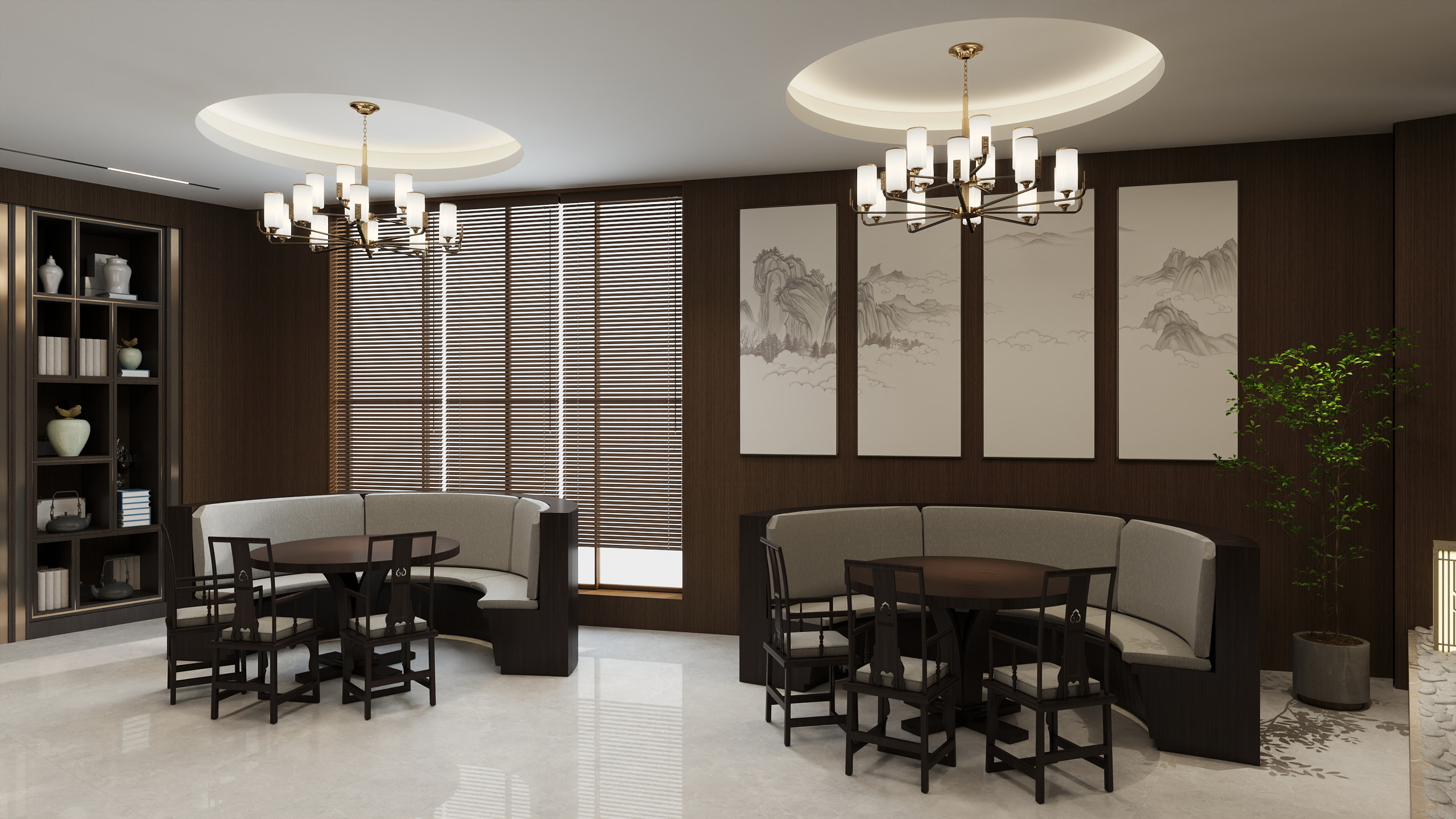 设计师王不二-茶室二层-装修设计方案