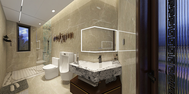 惠东惠达卫浴-多祝别墅 刘总卫浴 -装修设计方案