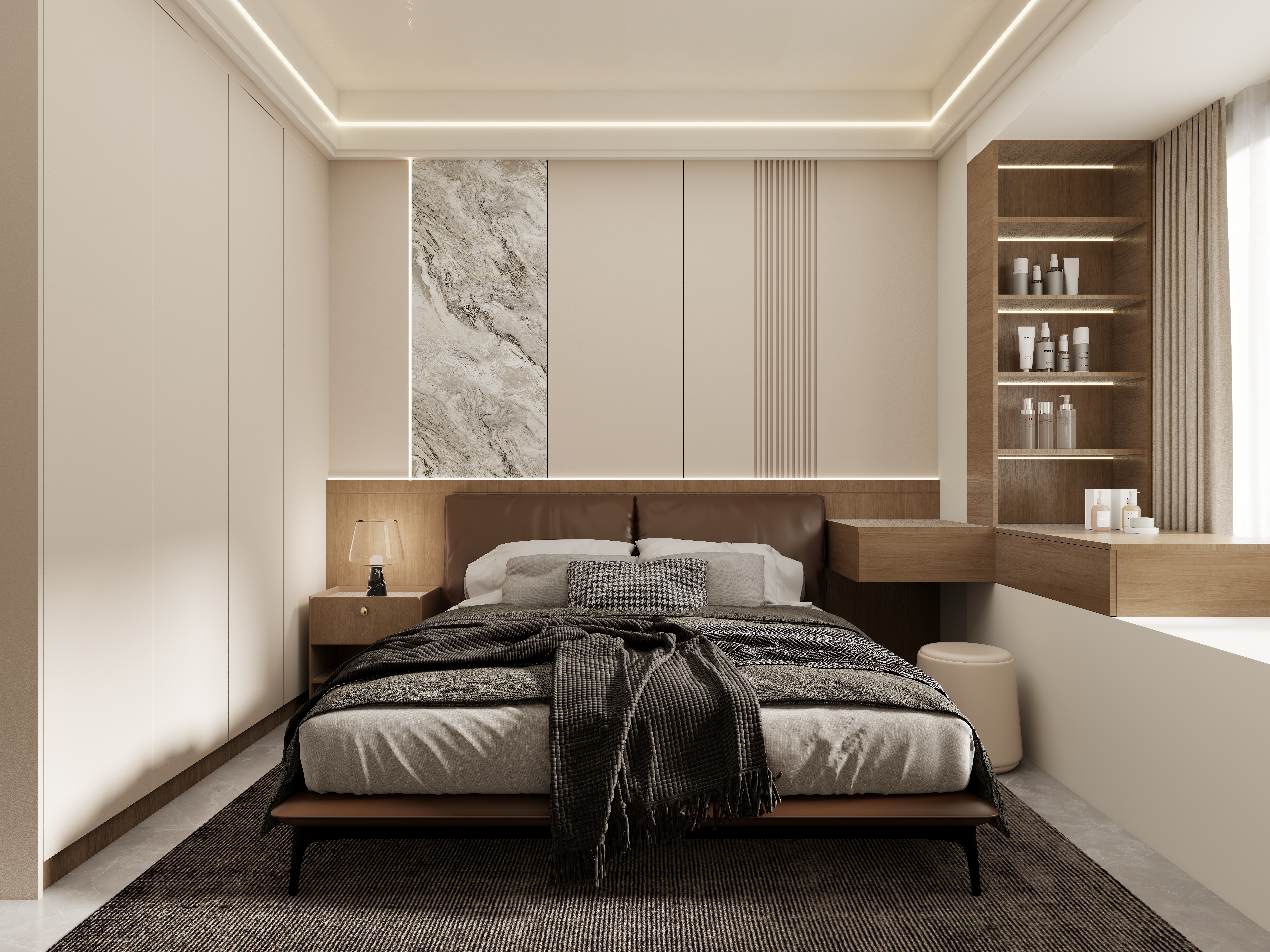 壹诺设计工作室-115㎡3室-现代简约装修效果图