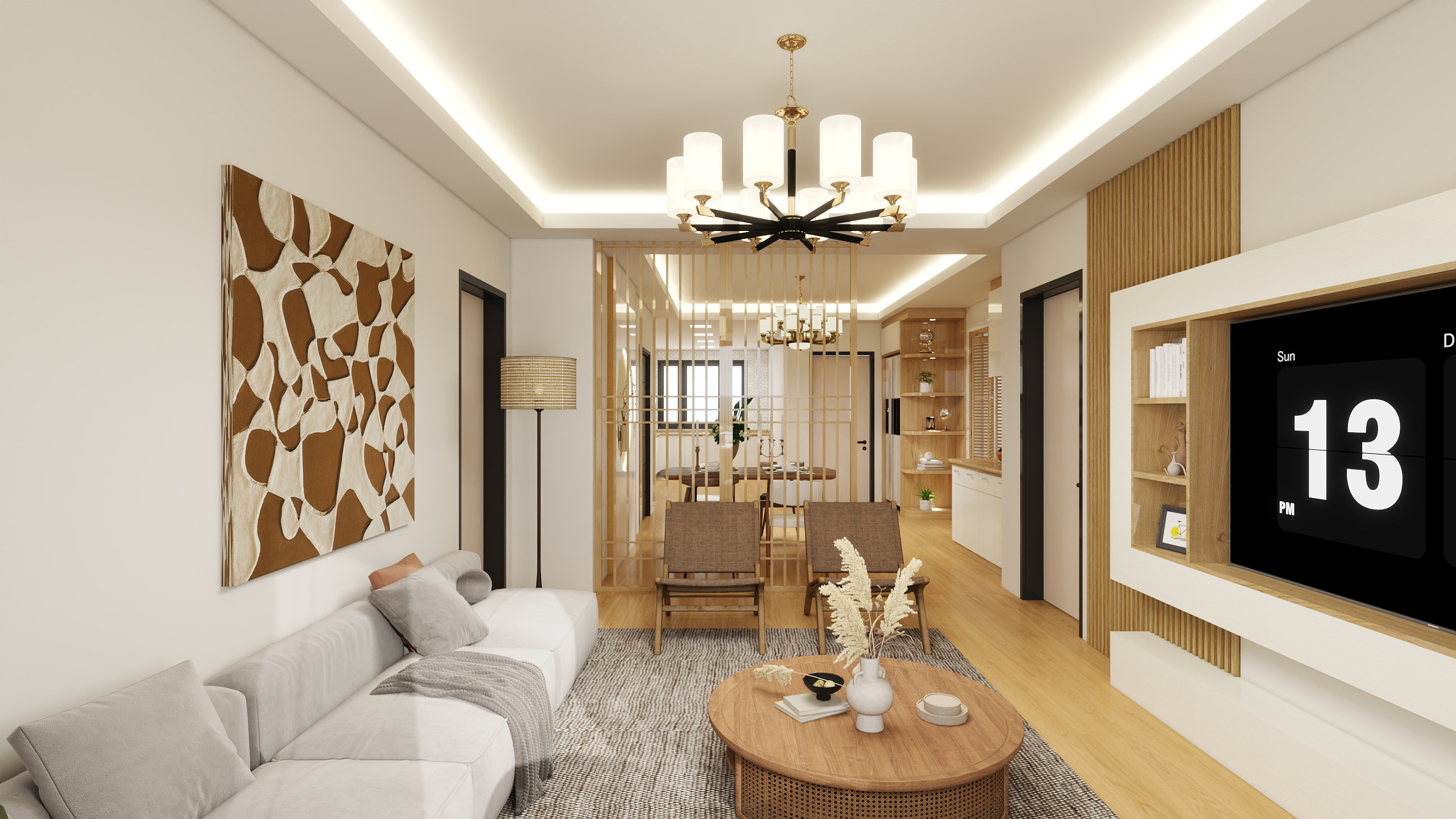 不出新手村的匠人-黄金海岸126㎡3室装修效果图