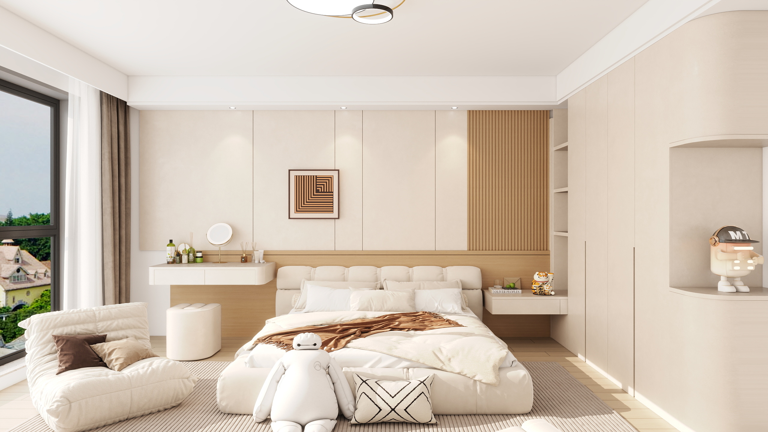 Lind.-D115-1现代风卧室-装修设计方案