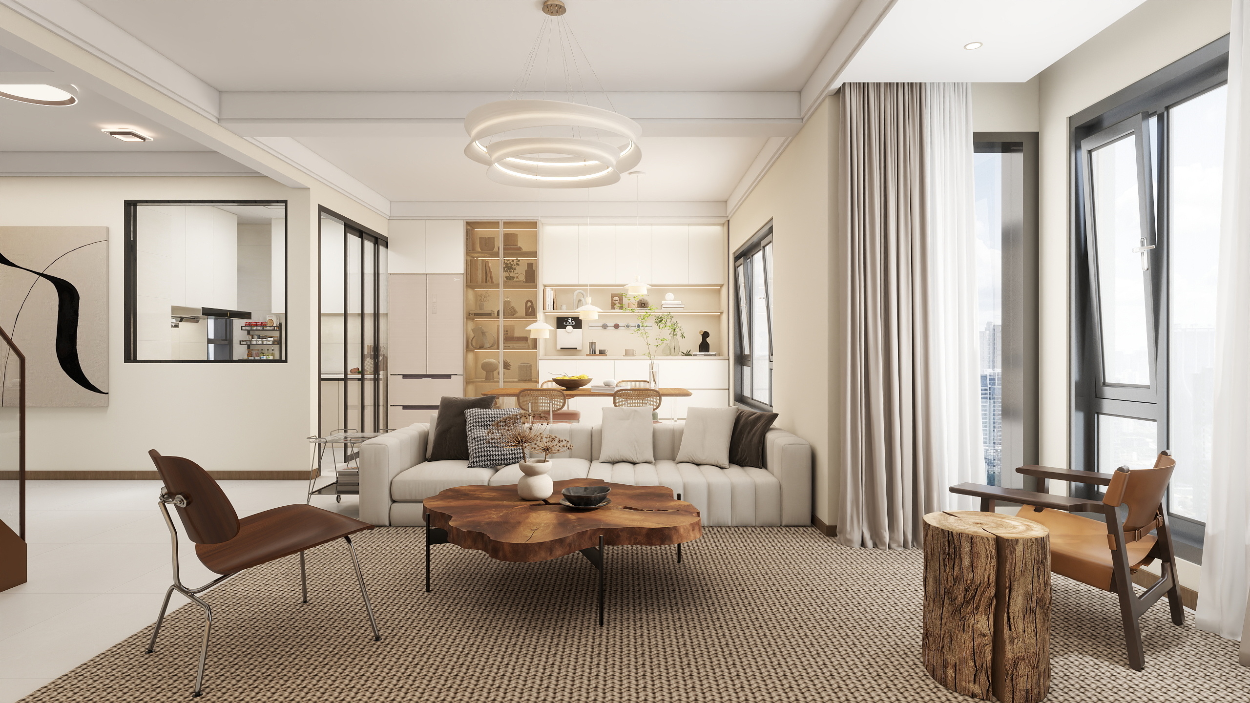 王哲-原木69㎡3室-装修设计方案