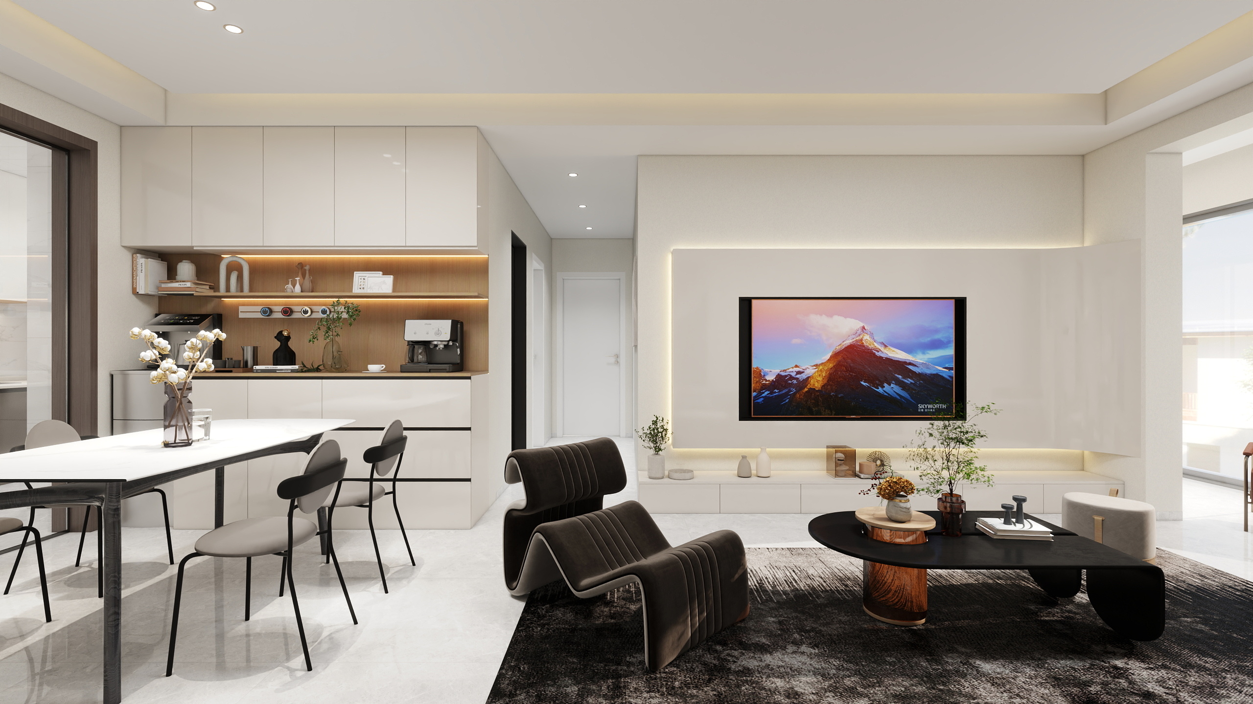 王哲-长寿小镇现代简约112㎡3室-装修设计方案