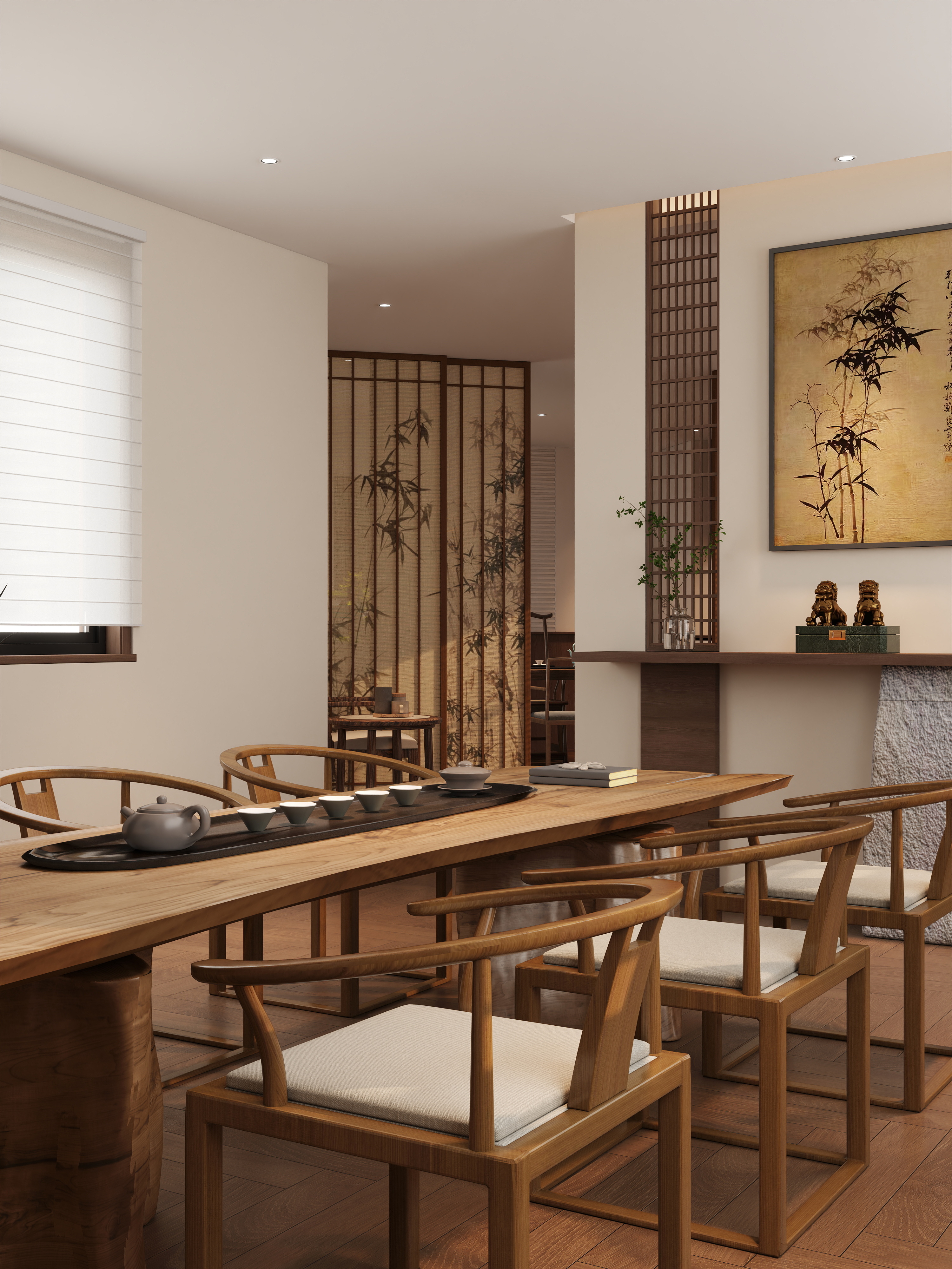 设计师周吾-宋氏茶室-装修设计方案