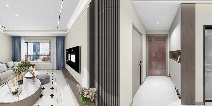 欧阳晨雪-韩先生府邸效果图-装修设计方案