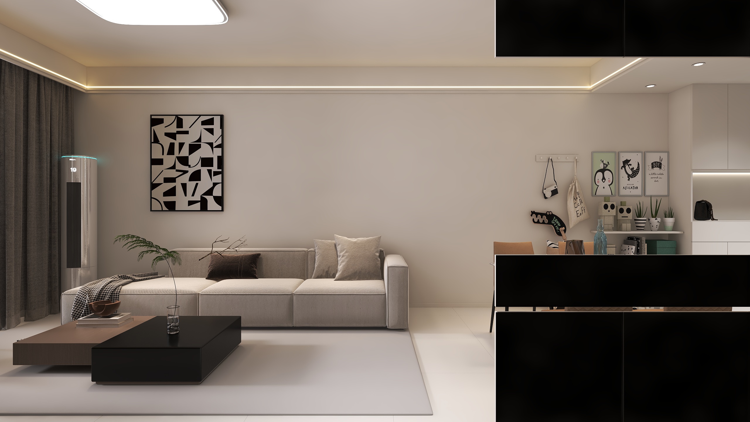 本色-空间设计-碧桂园1-2-2103-装修设计方案