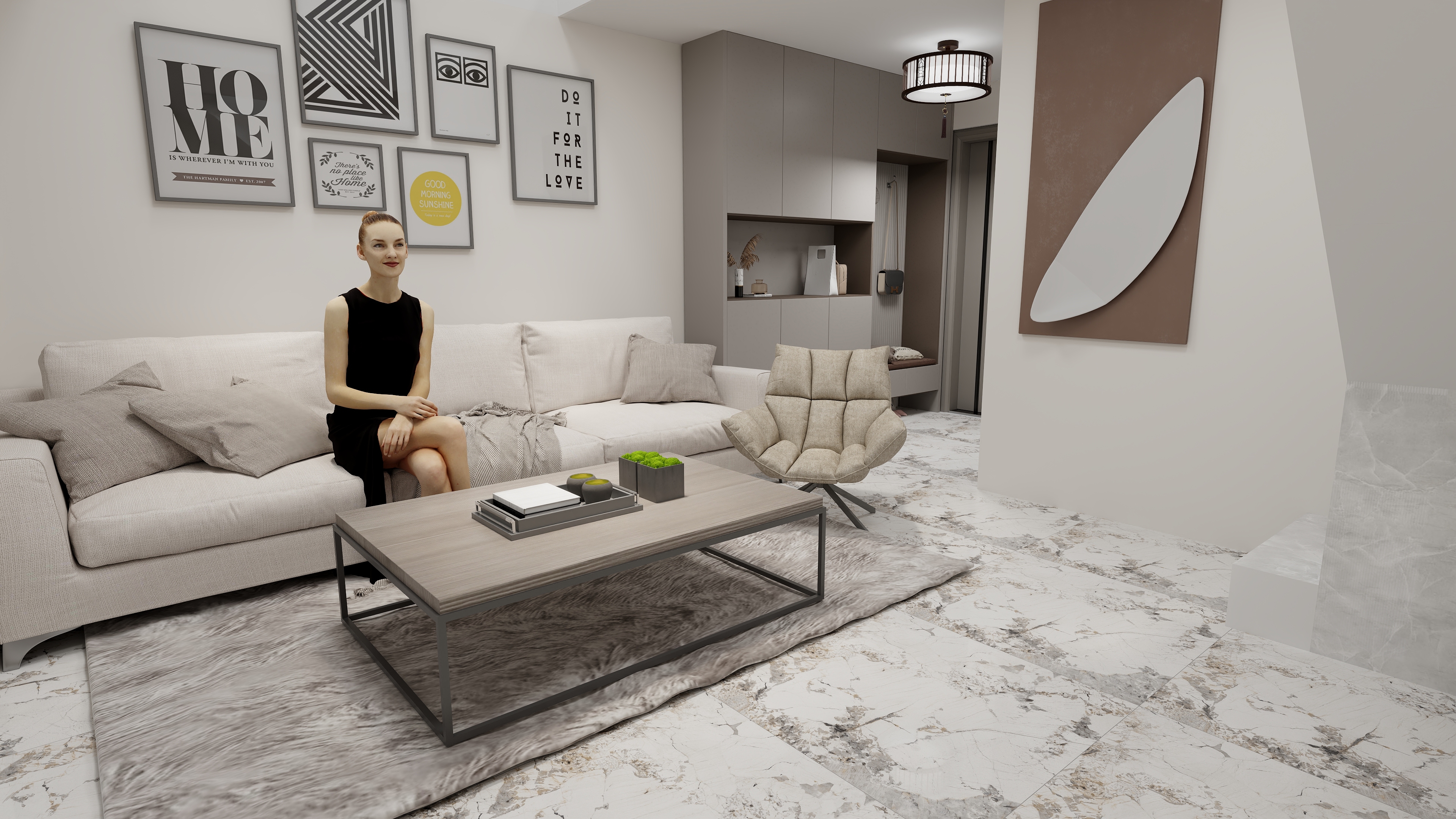 enyi设计工作室-西悦城42㎡1室-装修设计方案