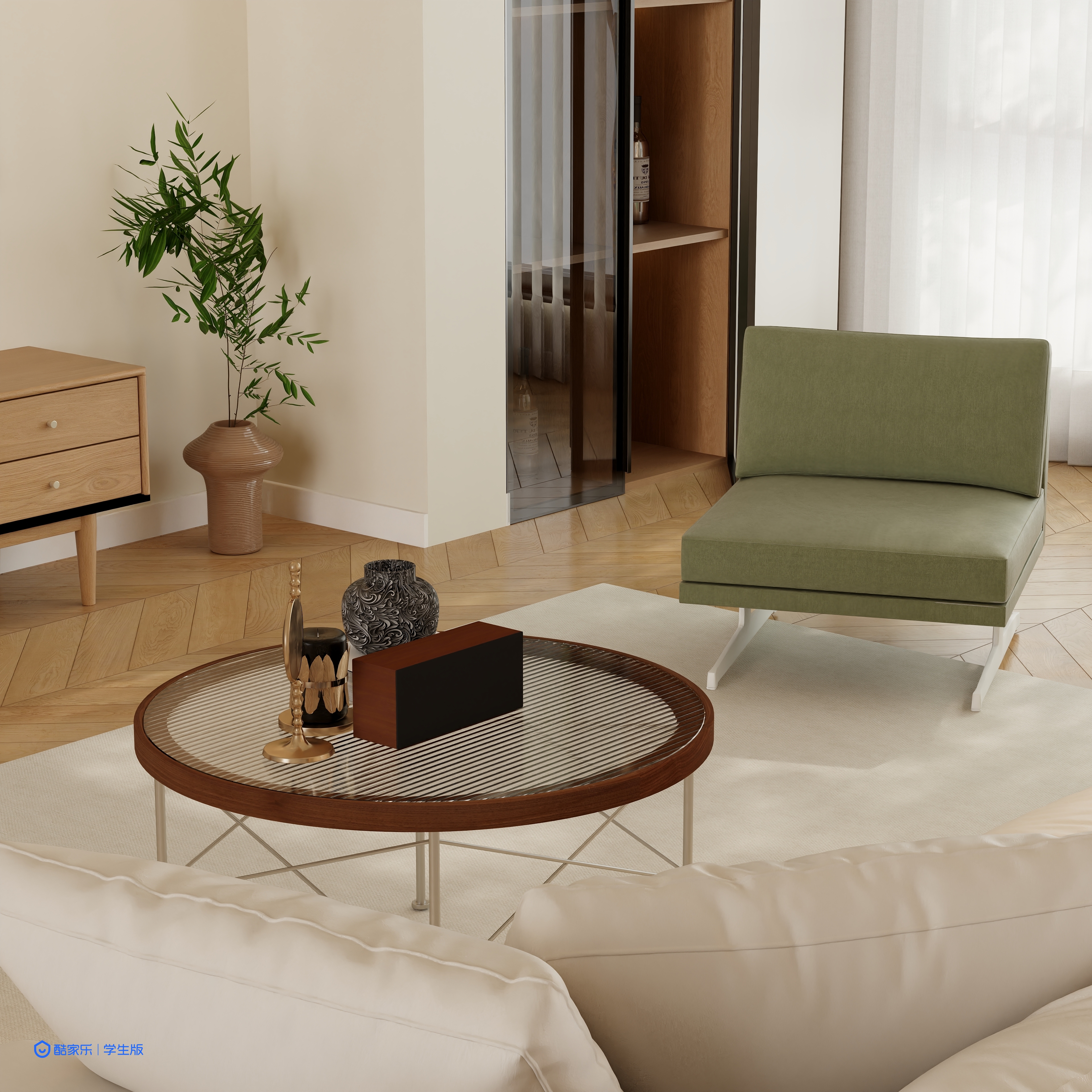 sunny-_--温馨奶油风-装修设计方案