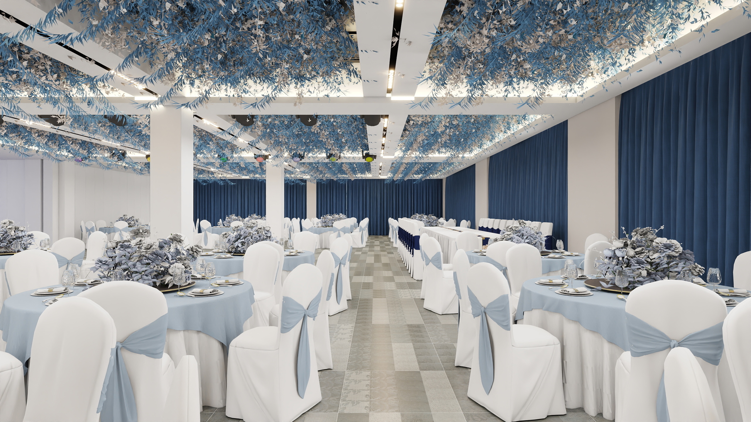 哈密*室内*设计-宴会厅-装修设计方案