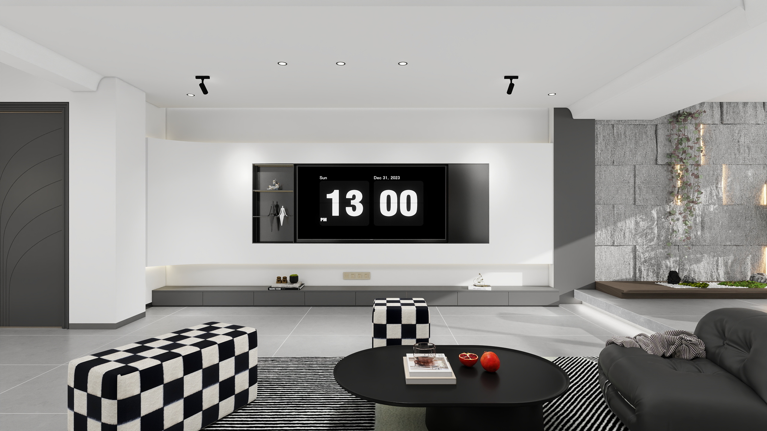 知筑空间设计-黑白灰-简约-装修设计方案