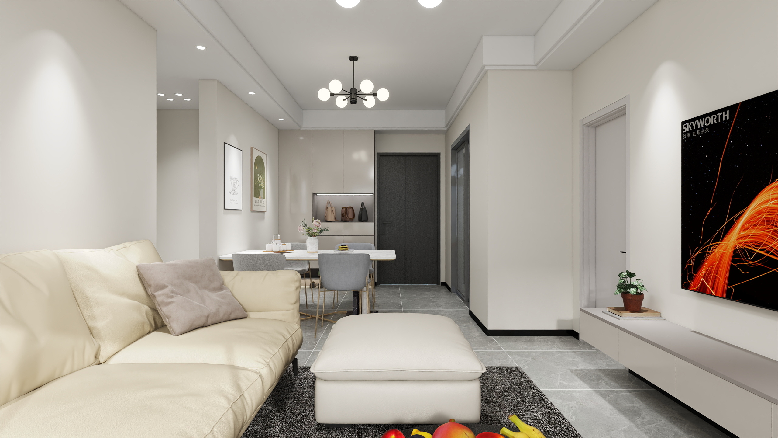 利州区-法狮龙-昊达瀚文府92㎡3室-装修设计方案