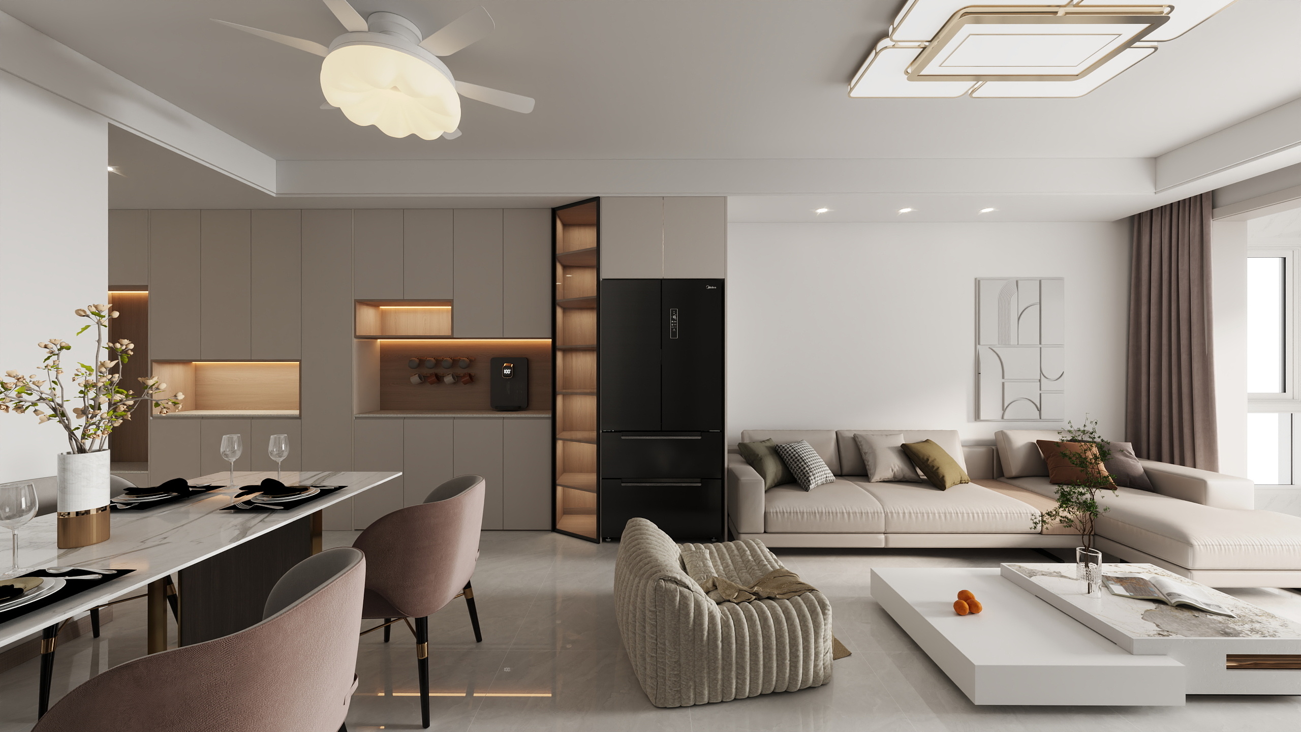 室内设计师飘然-中建锦绣楚城8栋中间户型-装修设计方案