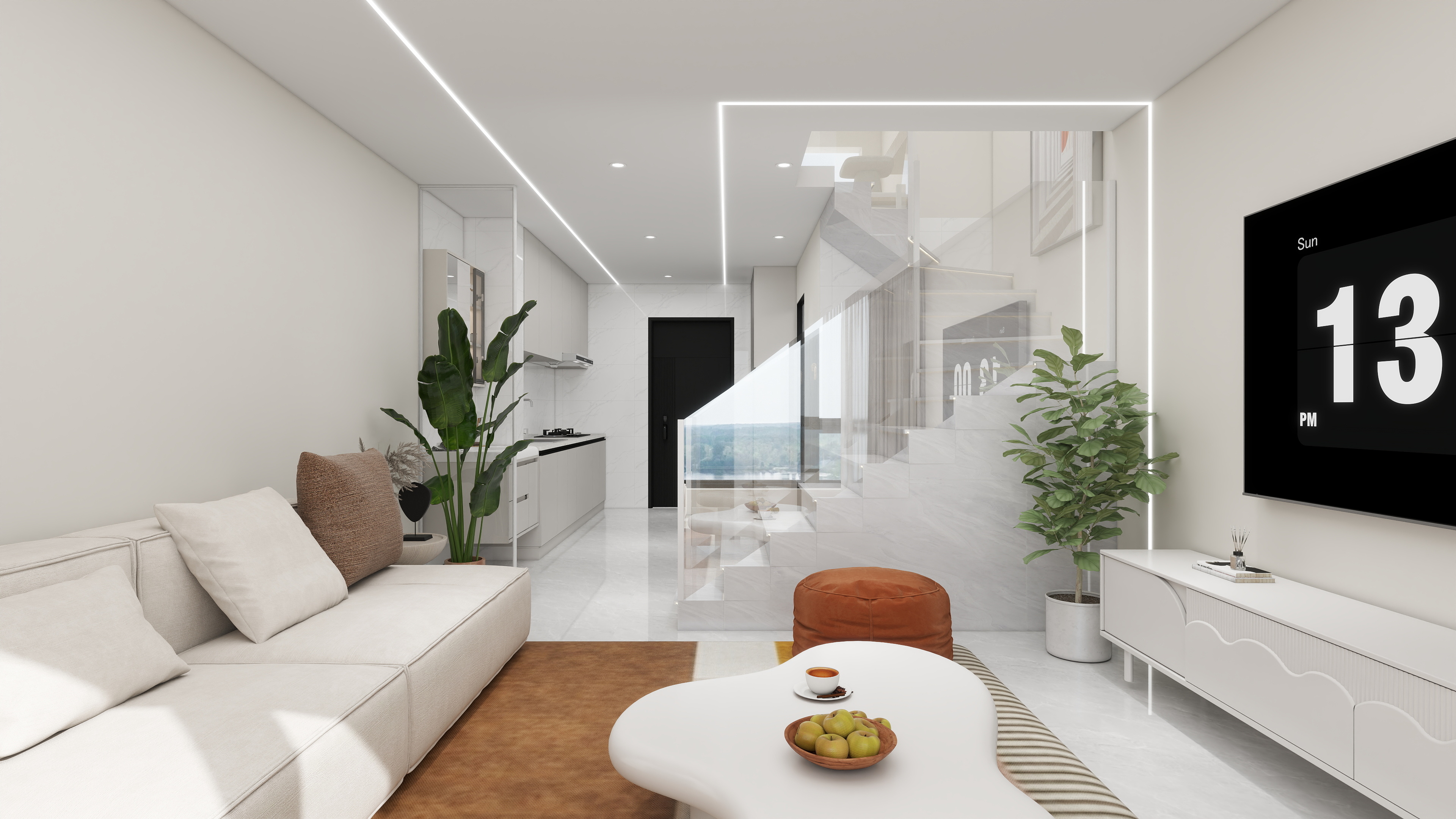 设计师王大瑞1-40多平的公寓设计，上下两层-装修设计方案