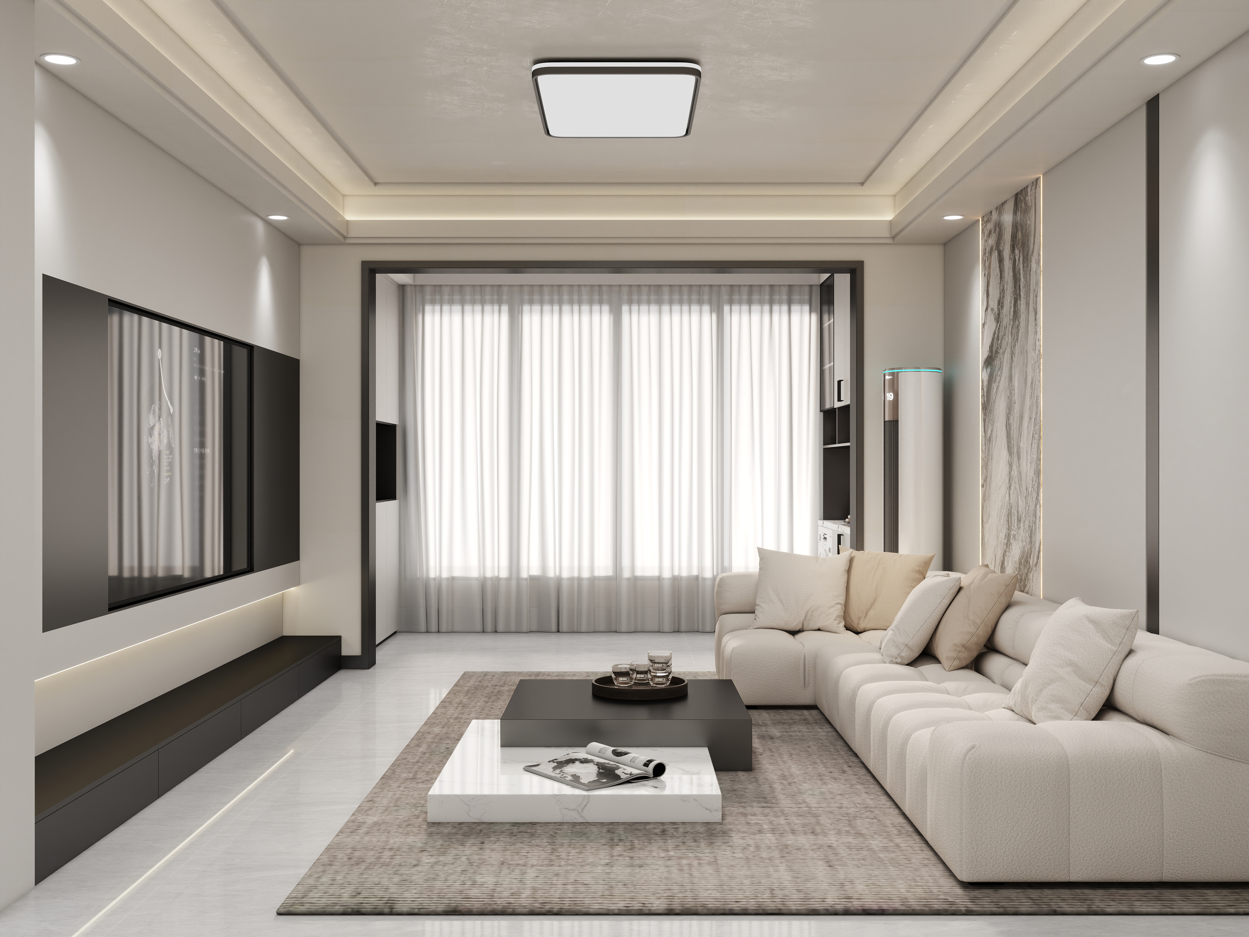 壹诺设计工作室-现代简约装修效果图