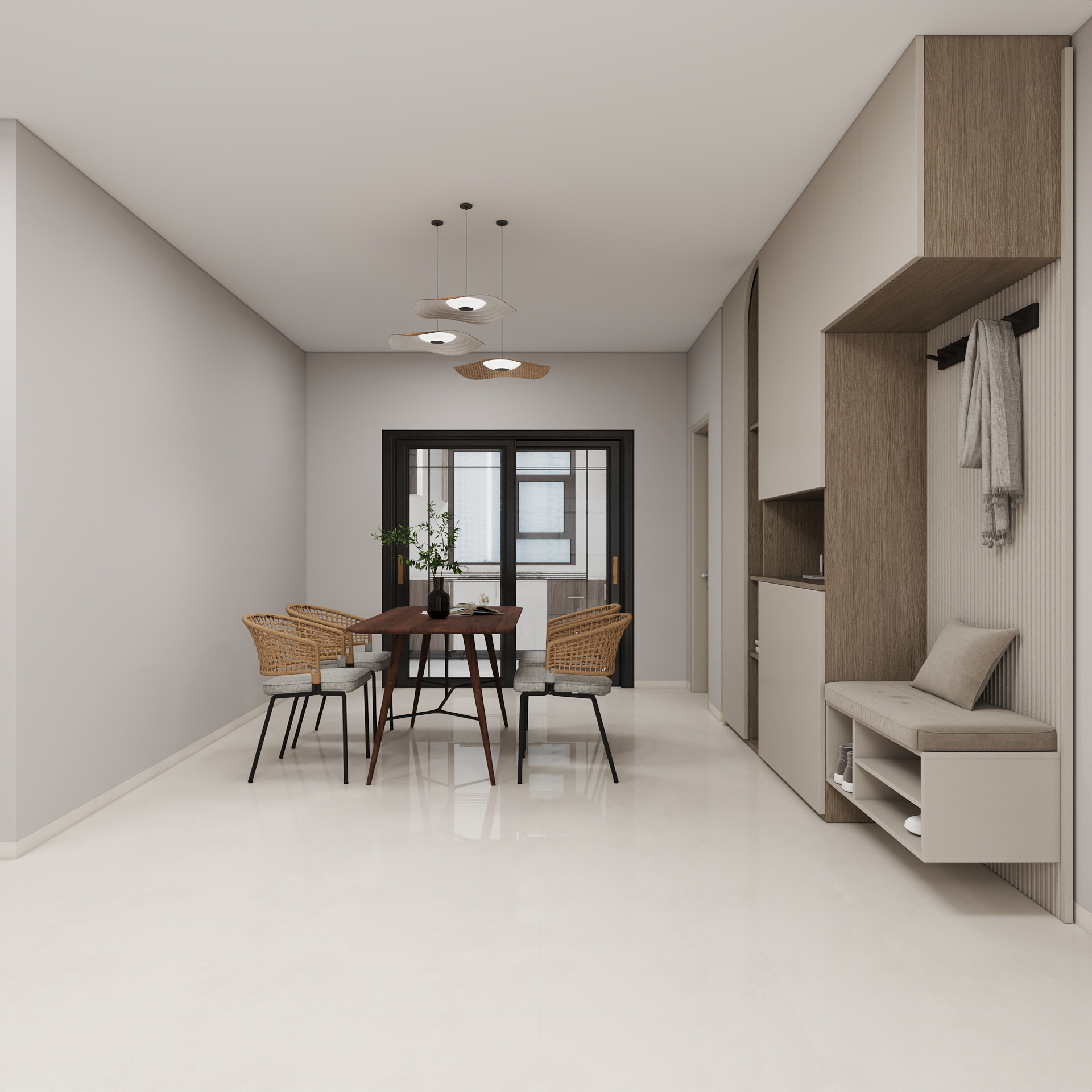 亚美装饰设计-恒兴·幸福城宅寂风装修效果图