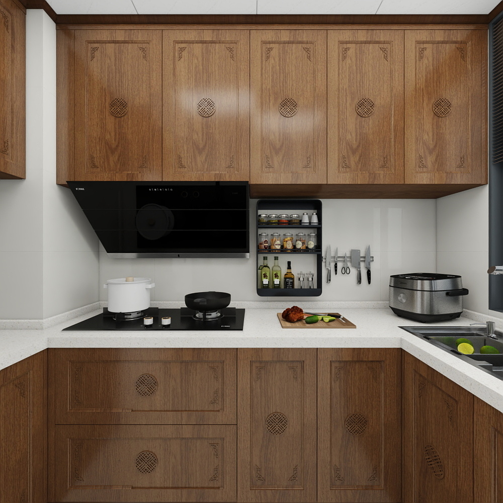 创舍设计-中式|115M²|四室装修效果图