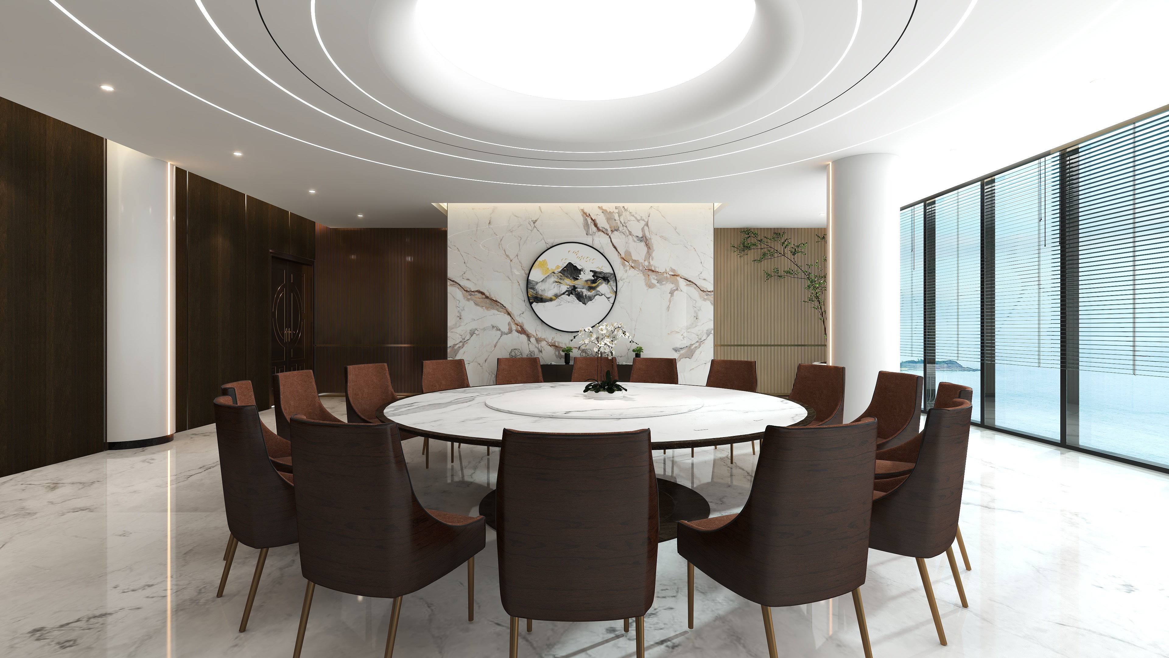 YISHI-DESIGN-金后盾九楼餐厅装修效果图