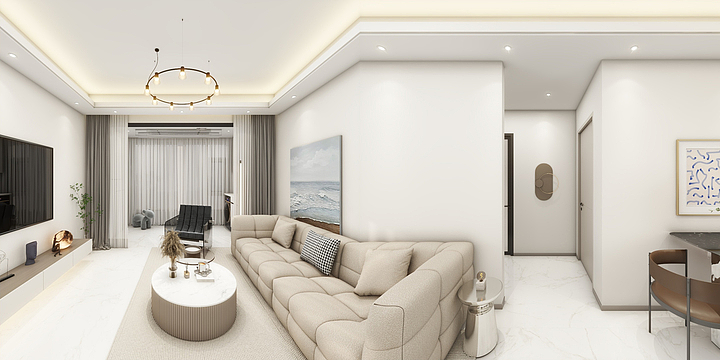 一熹设计-现代简约全屋定制-装修设计方案