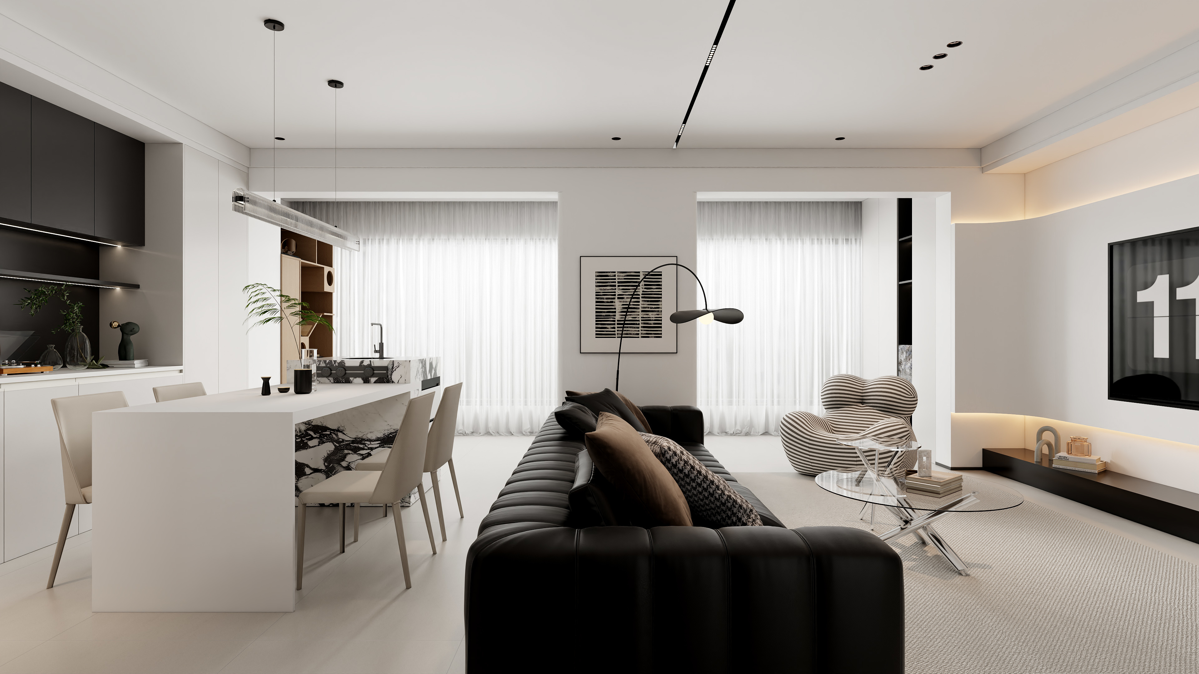 NISG设计工作室-小区房121㎡1室-装修设计方案