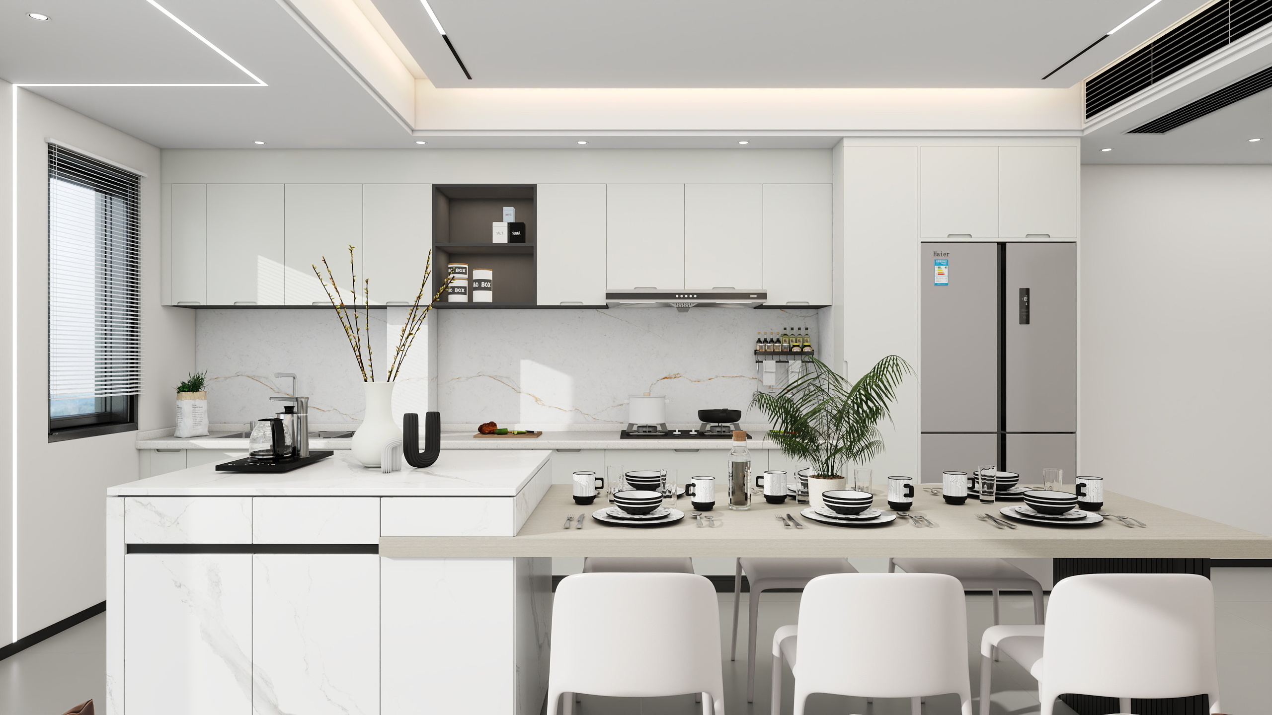 创舍设计-现代|130平|四室-装修设计方案