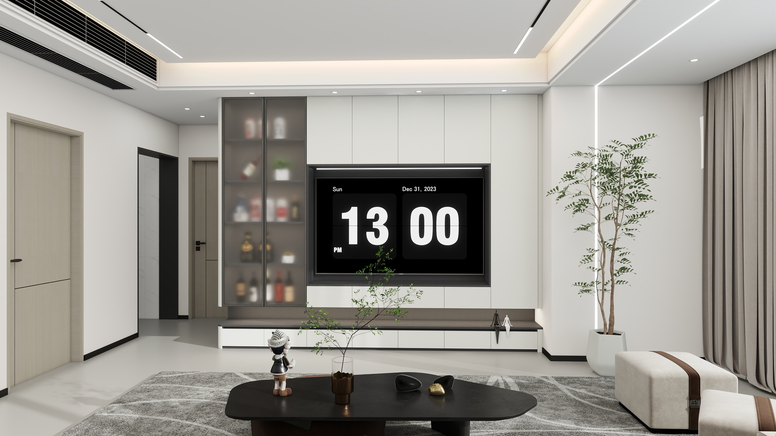 创舍设计-现代|130平|四室装修效果图