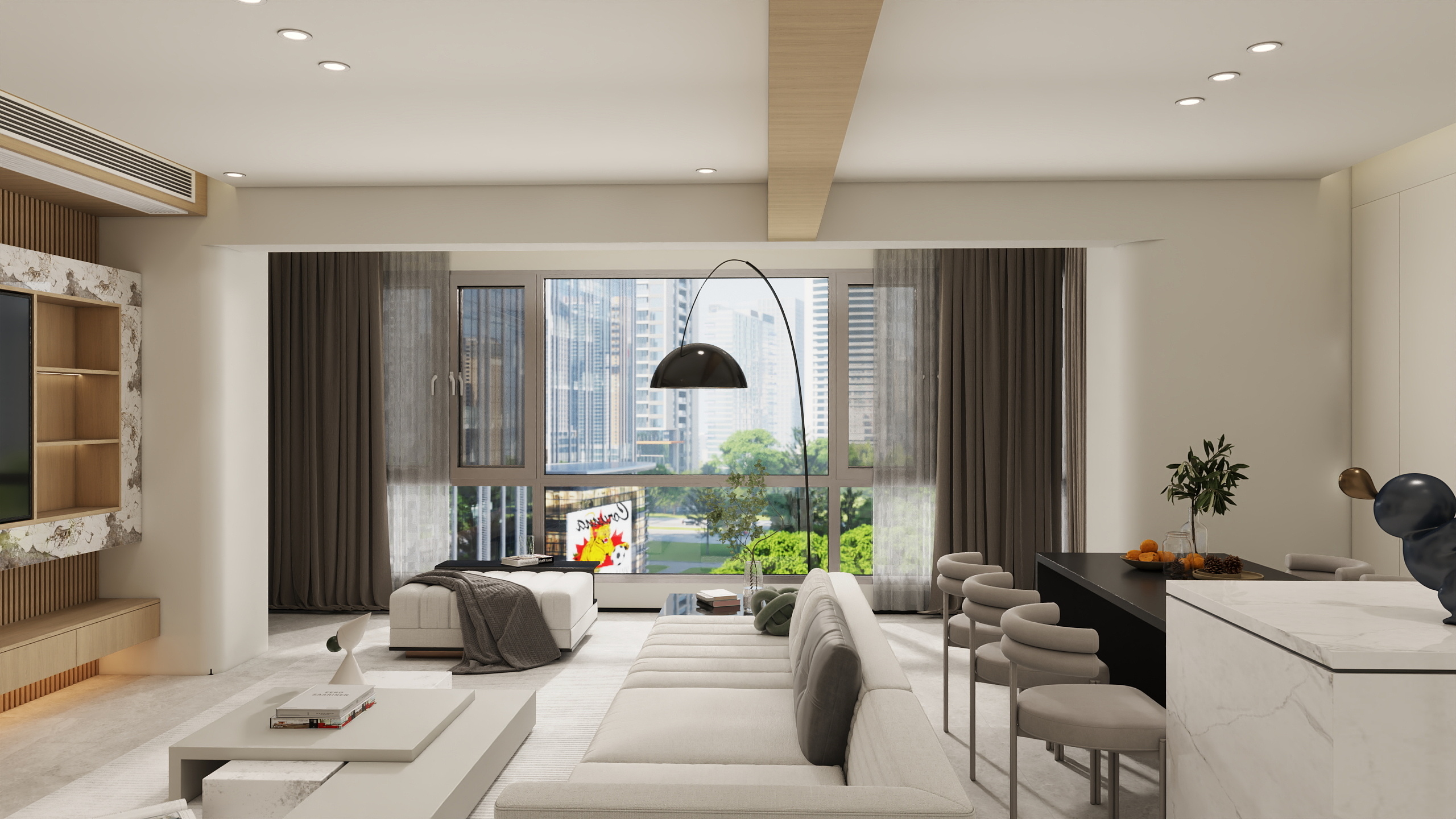 张虎跃-金地三千府-现代风格-装修设计方案