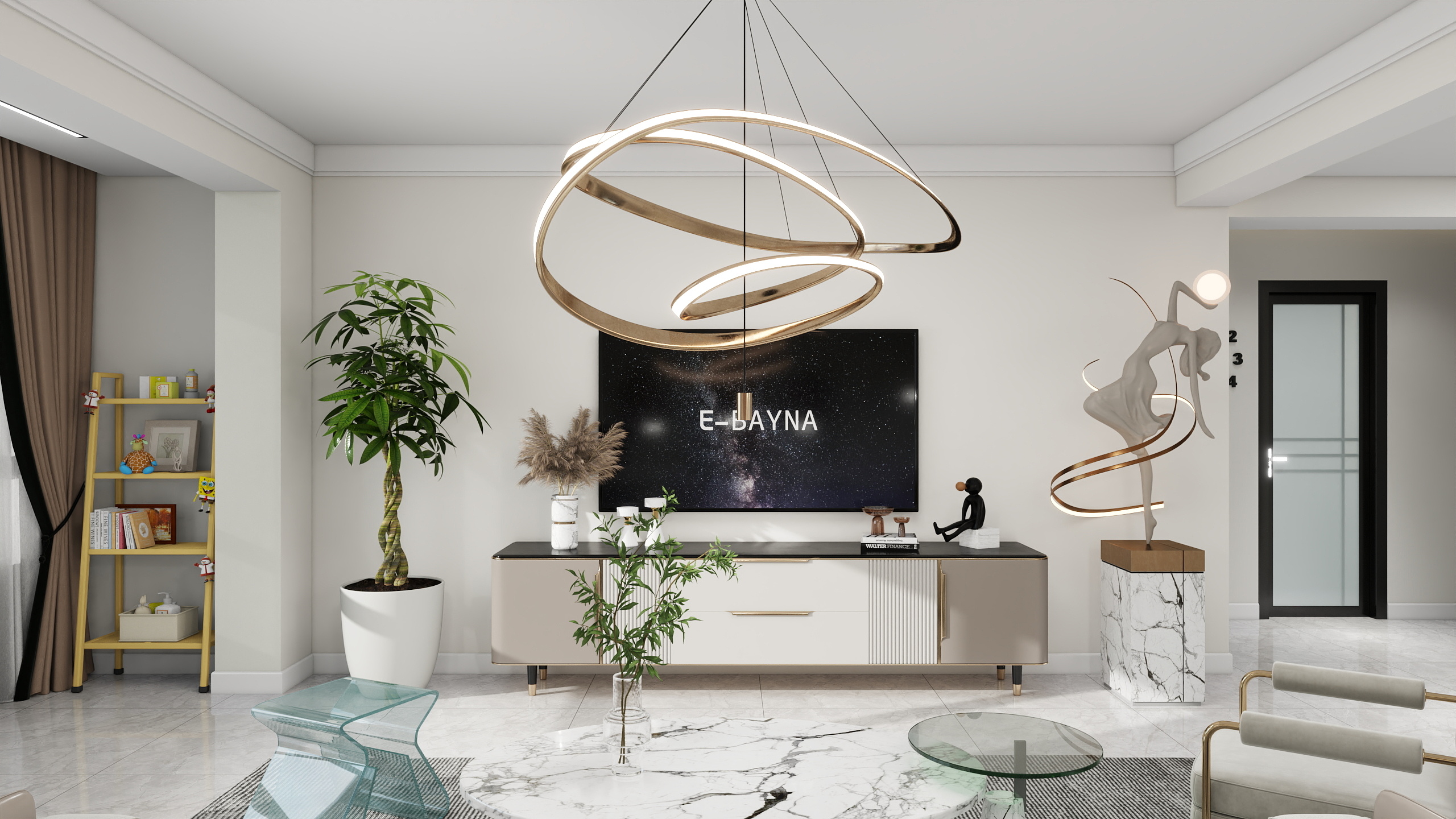 一介儒生-兴胜家园简约风-装修设计方案