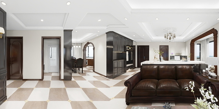 强子951-128㎡3室-装修设计方案