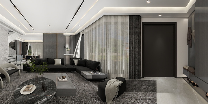马腾飞-王总别墅（意式极简）-装修设计方案