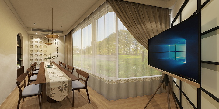 ZHI空间设计坊-瑜伽馆(工装)-装修设计方案