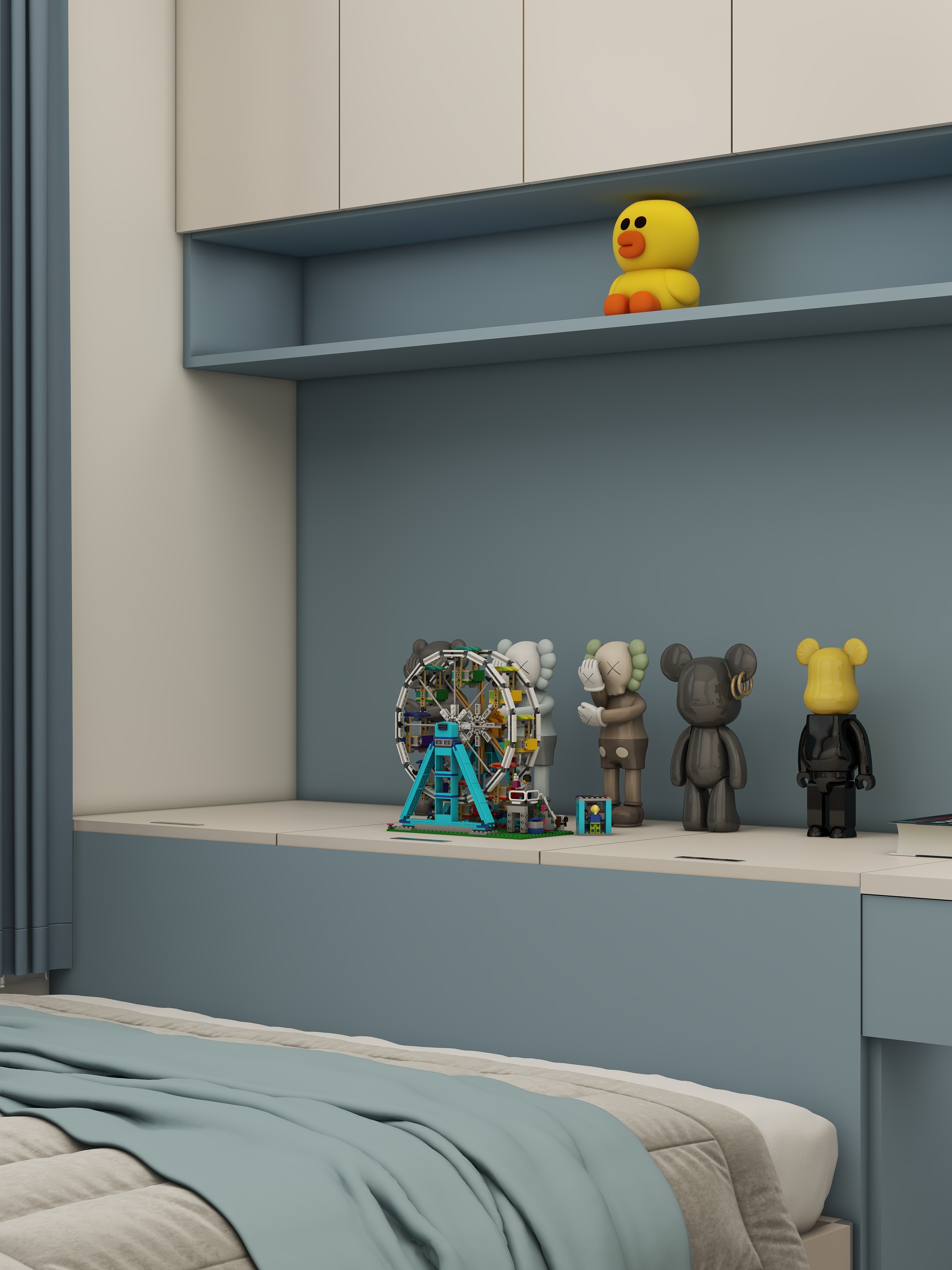 壹诺设计工作室-105㎡2室-现代简约装修效果图