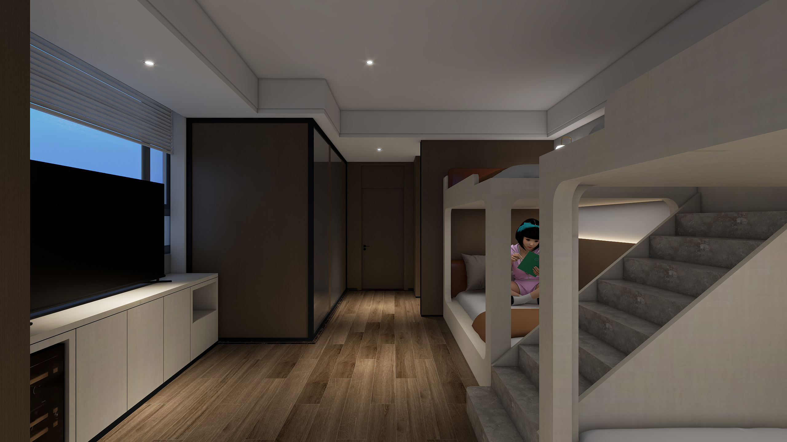 Clancy-美居酒店居家四人房-装修设计方案