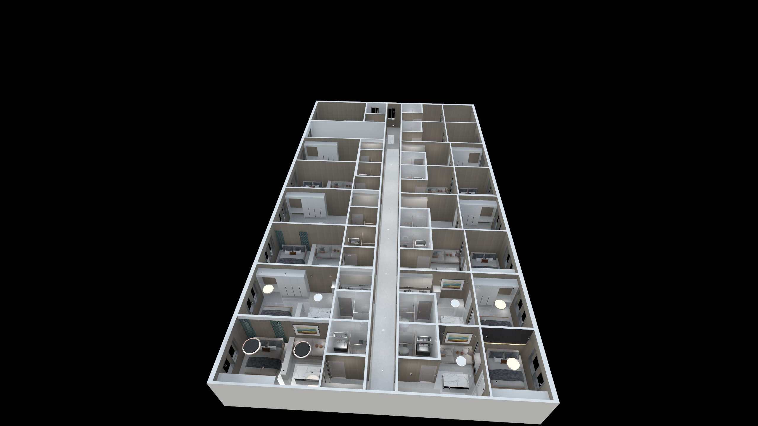 嘉兴辰辉装饰-东阳出租房-平面布置图-装修设计方案