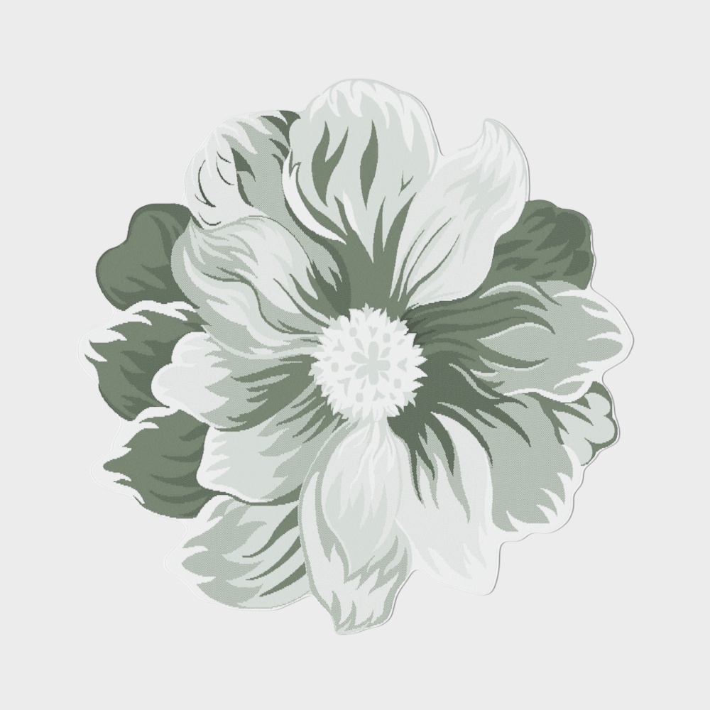 现代花朵地毯
