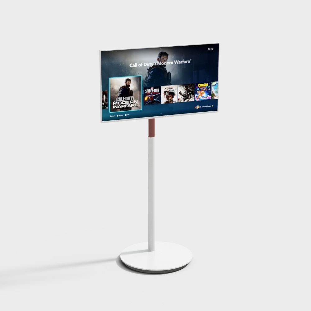 移动电视3D模型