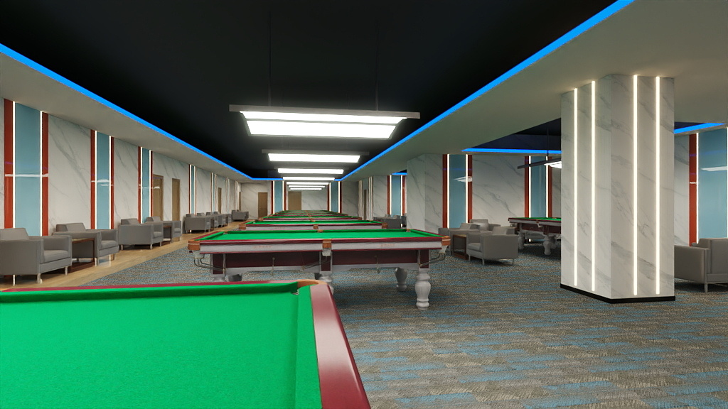 设计源于生活-微风在创作-球房-装修设计方案