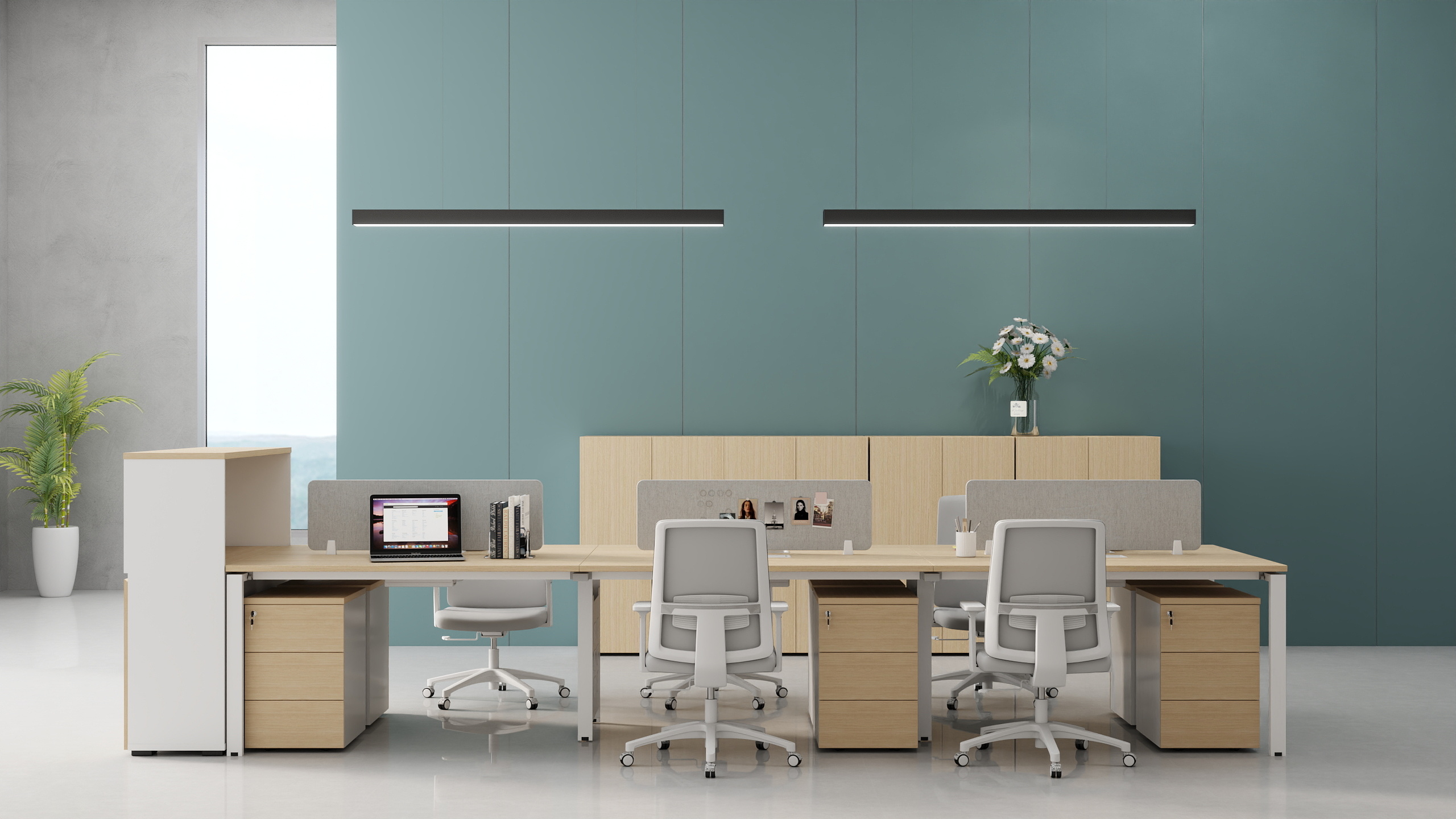 浙江奥士家具-西雅图职员办公空间-装修设计方案