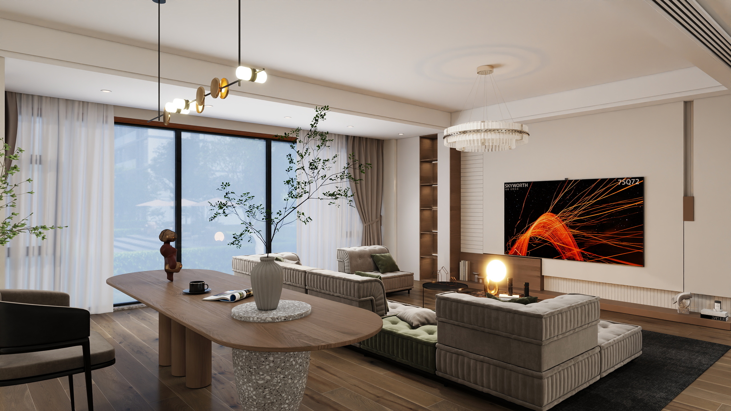 逗蛋-125㎡2室-装修设计方案