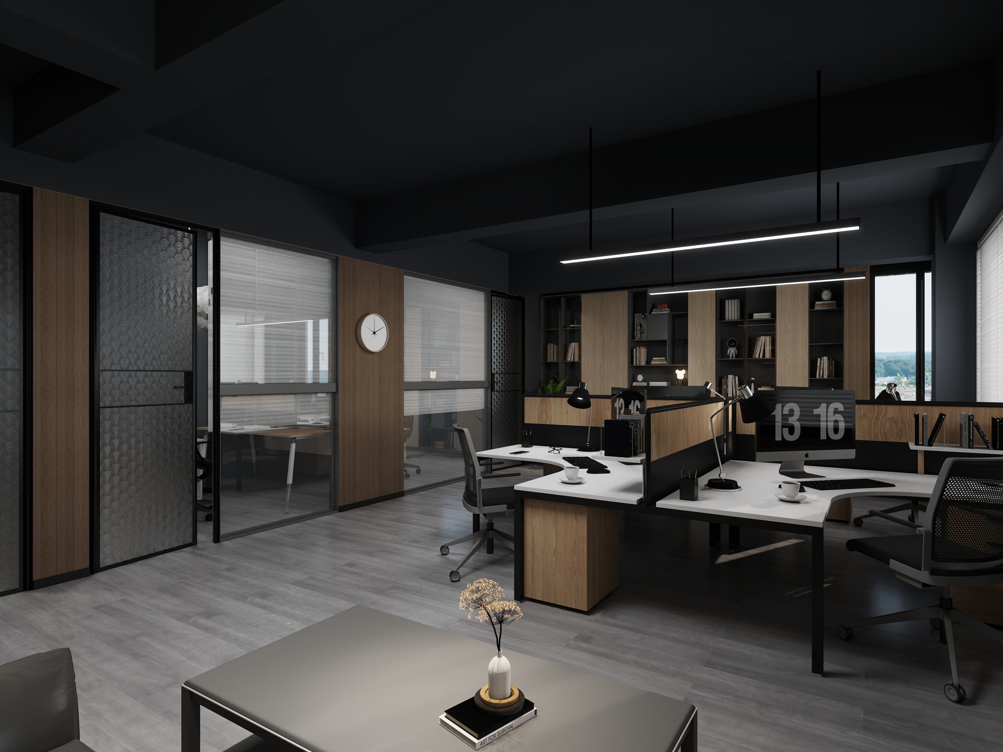 Warm阳光-01.华安保险平面图-装修设计方案