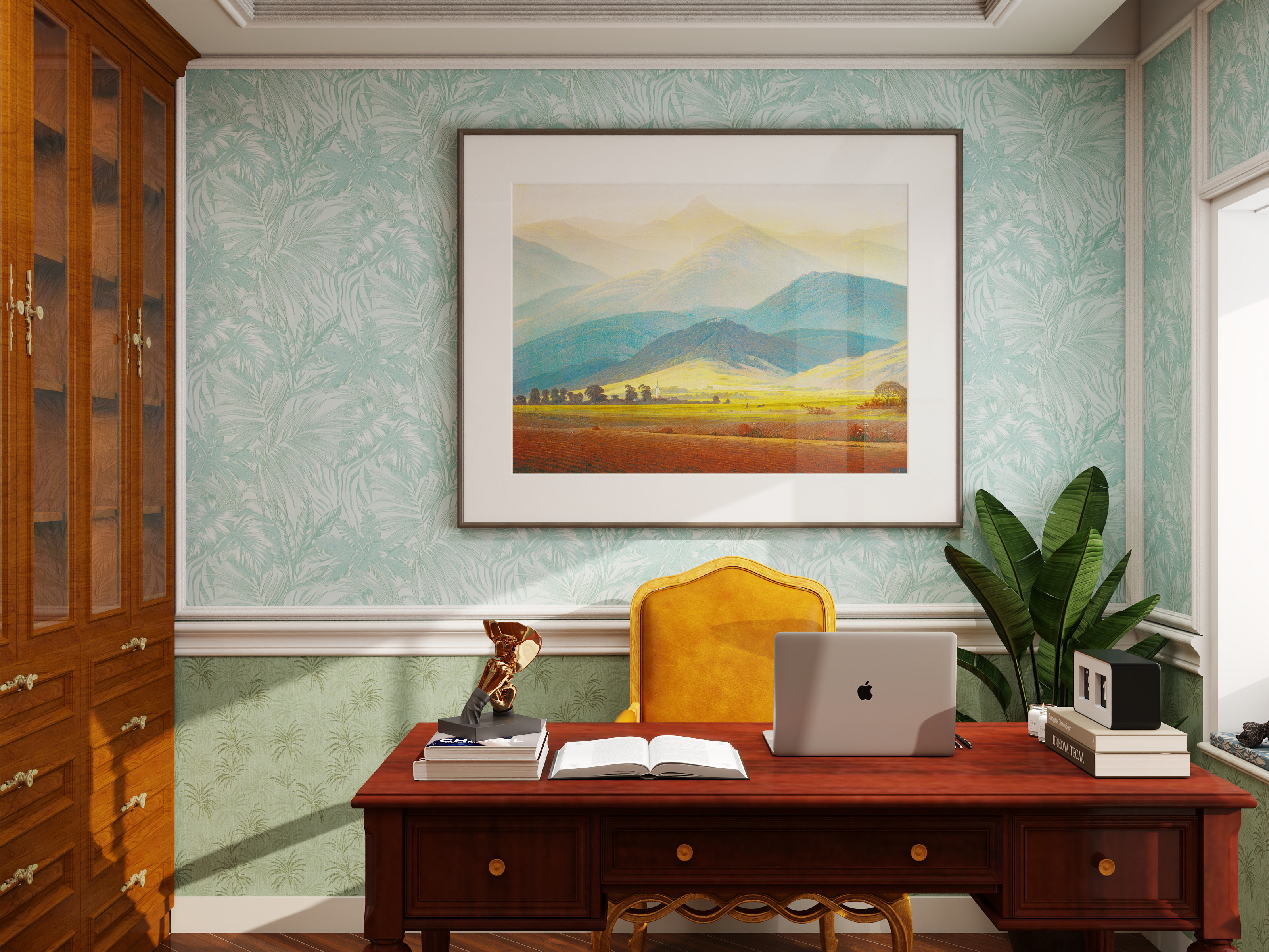 之风科技-美式三室住宅装修效果图