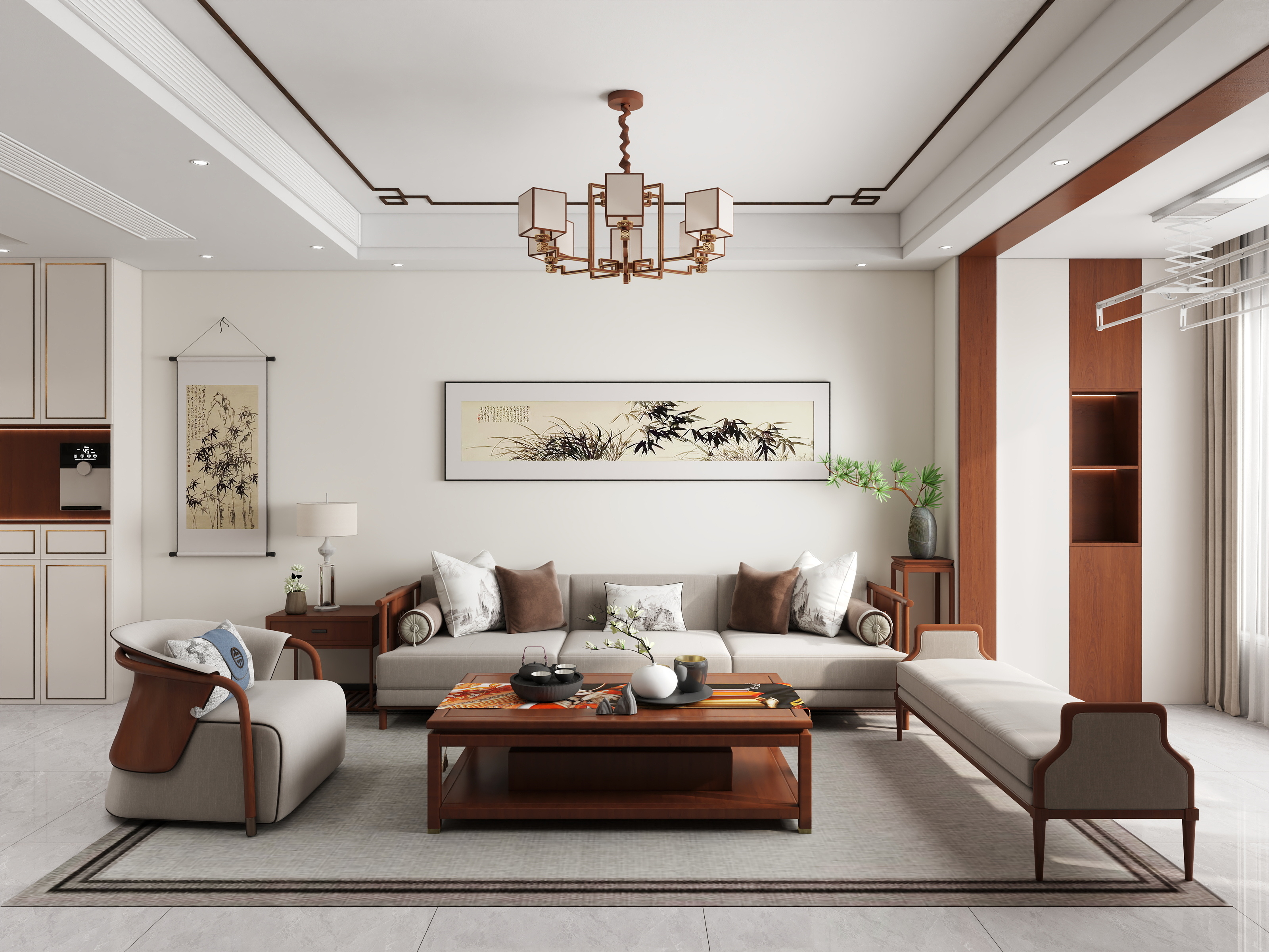 茶茶66-c17785东泽空间设计-春城世家雅居-装修设计方案