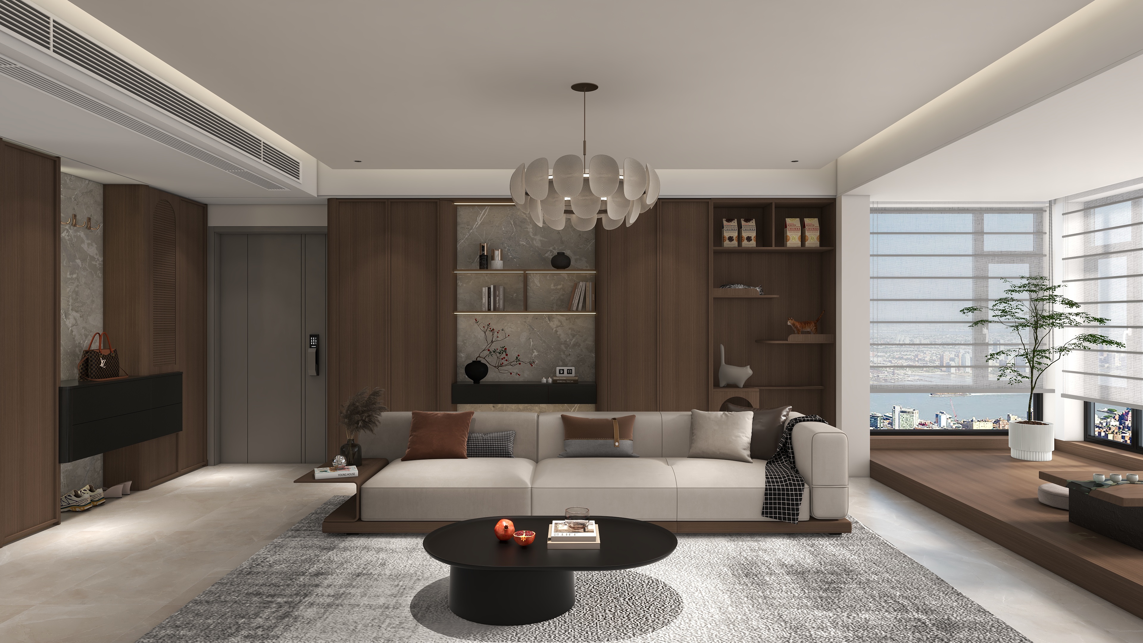 设计师-朝一-现代中古风系列-装修设计方案