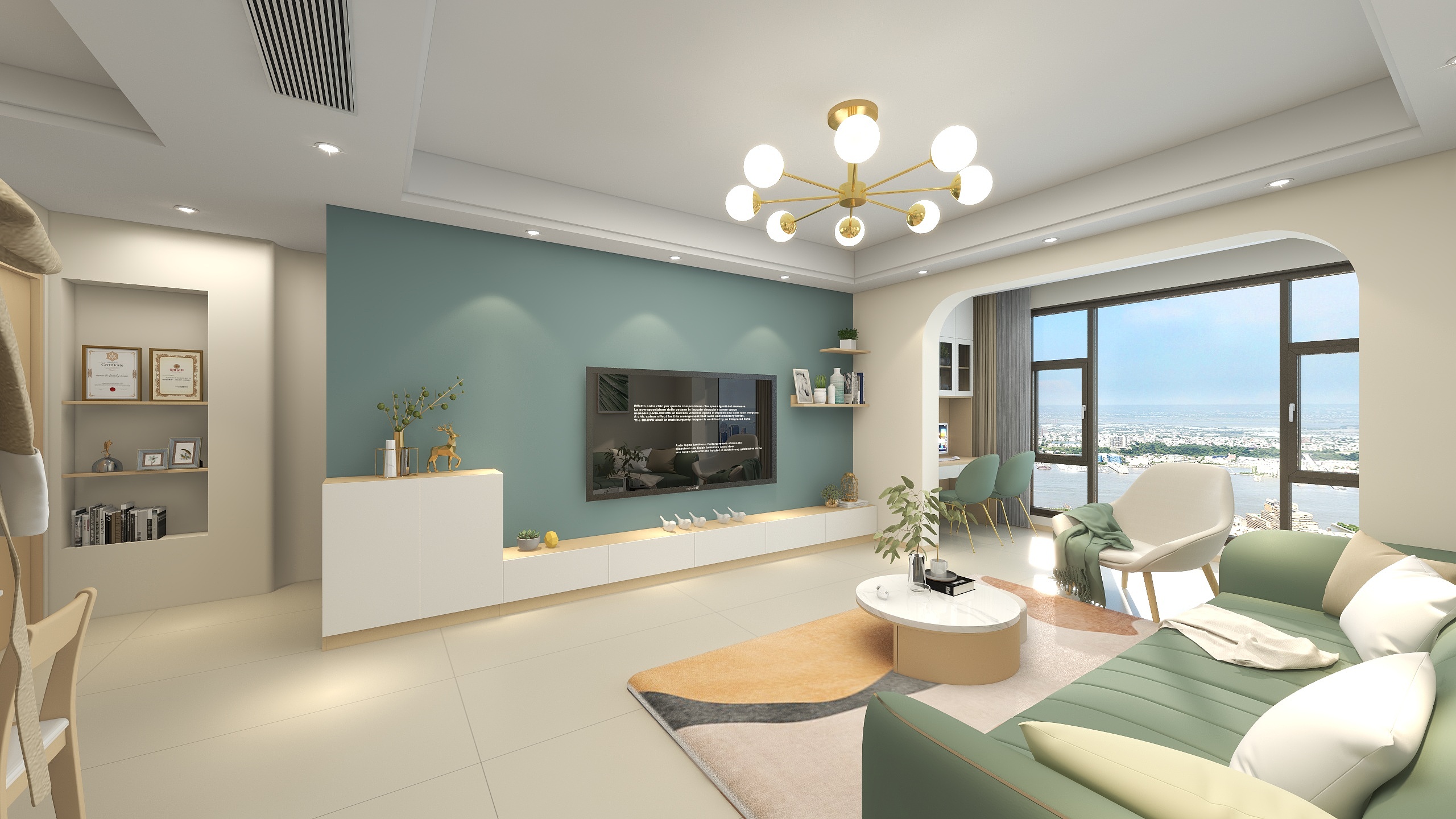 凡鹏-雍景天下二期-奶油风-装修设计方案