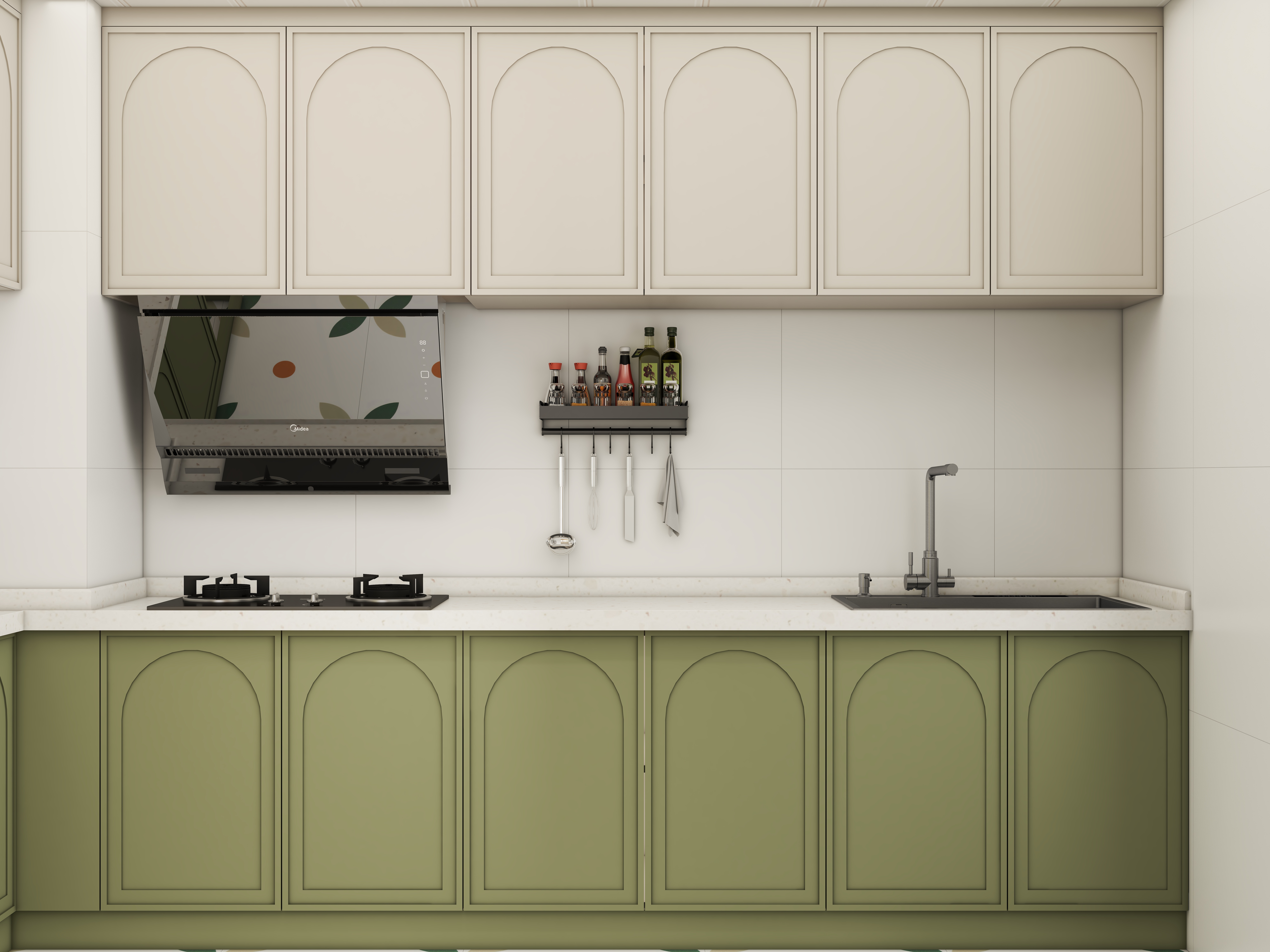 壹诺设计工作室-法式奶油风装修效果图