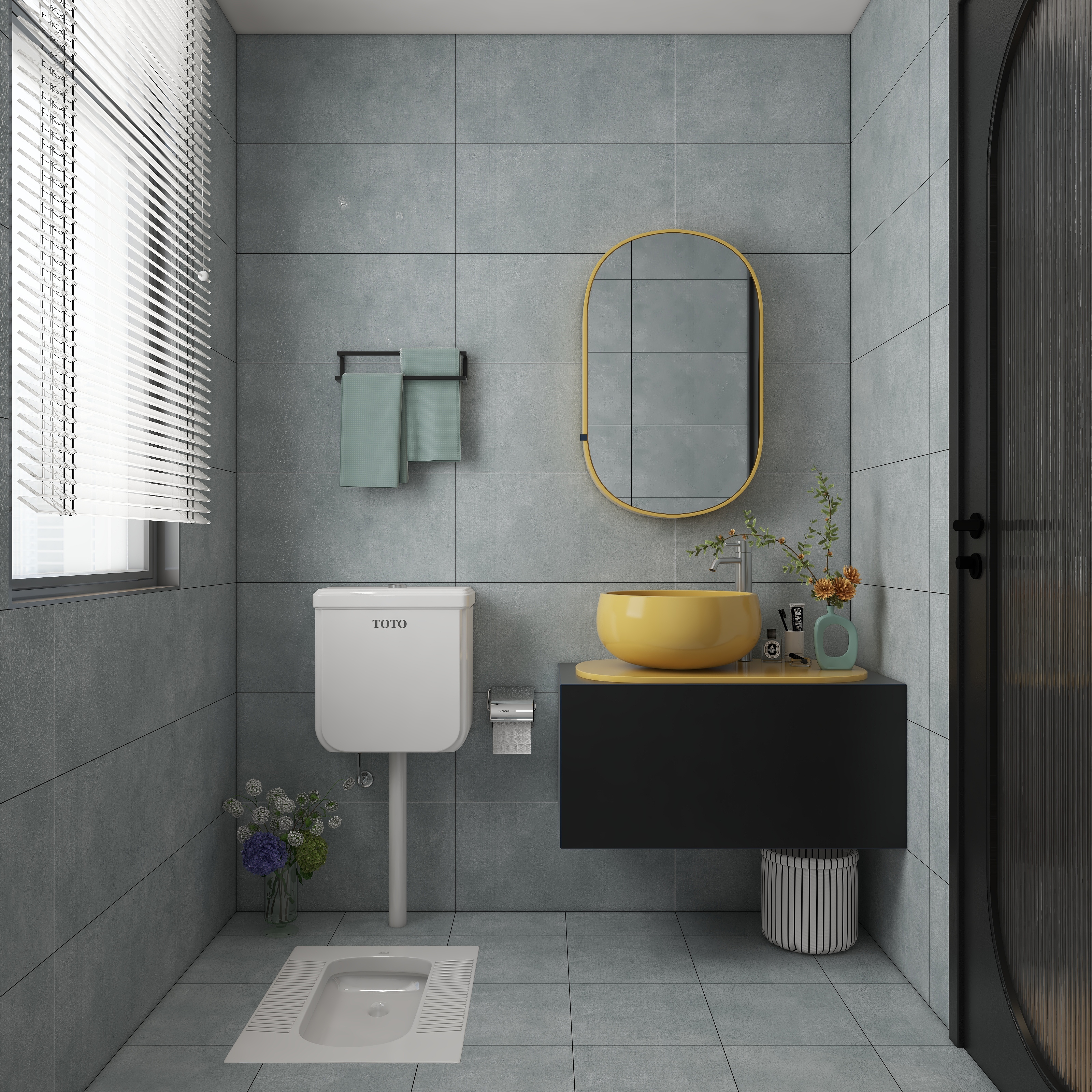 设计师邓杰-现代多巴胺撞色装修效果图