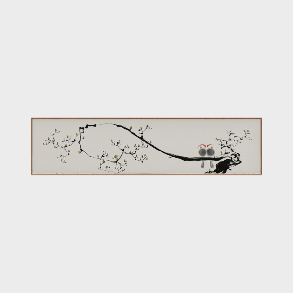 新中式花鸟水墨装饰画