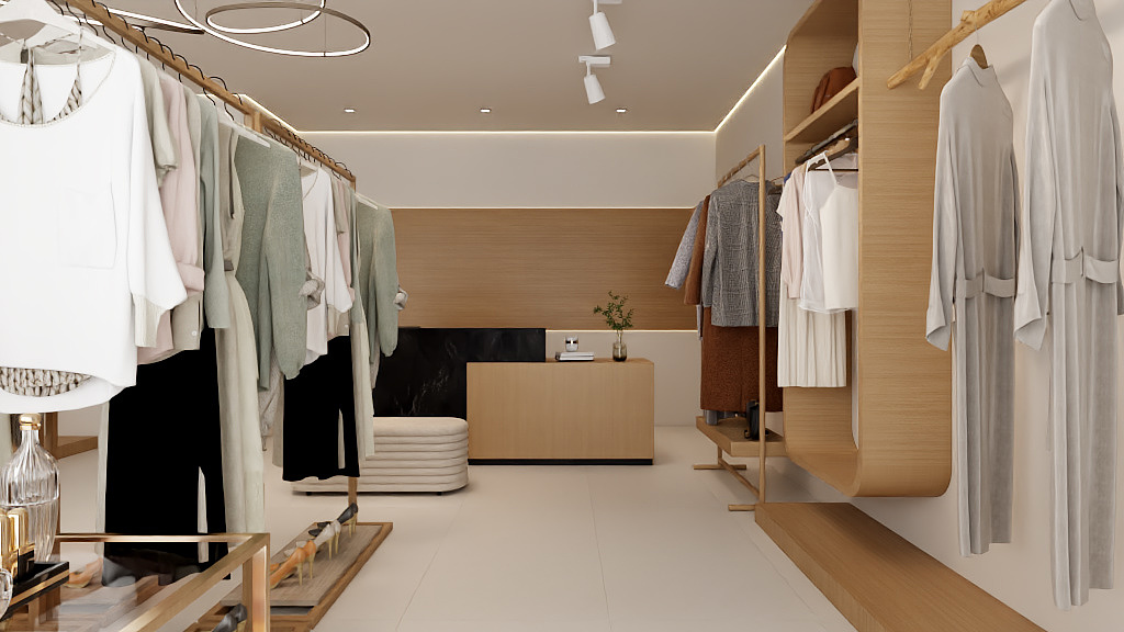 1K也用券-【卓艺定制】百货大楼服装店-装修设计方案