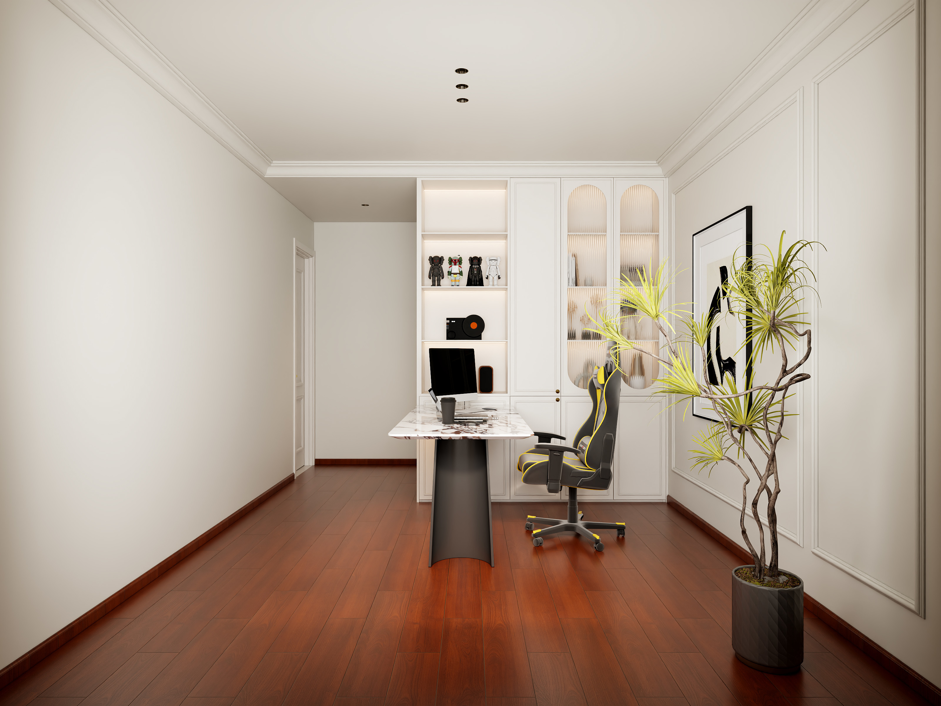 沐光|知行视觉设计工作室-阿东-政法大学-轻法式装修效果图