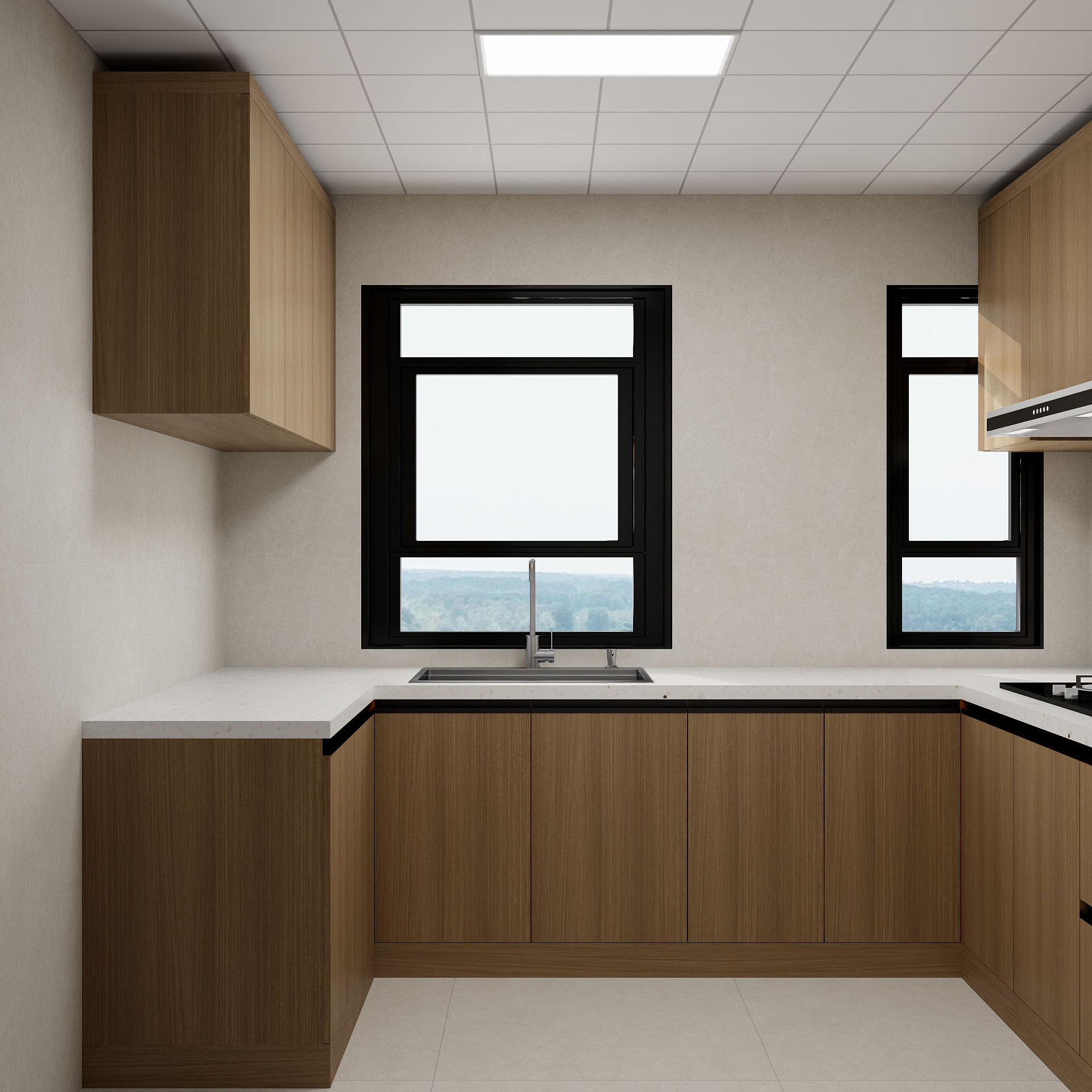 100元设计方案-84m²原木简约风格装修效果图